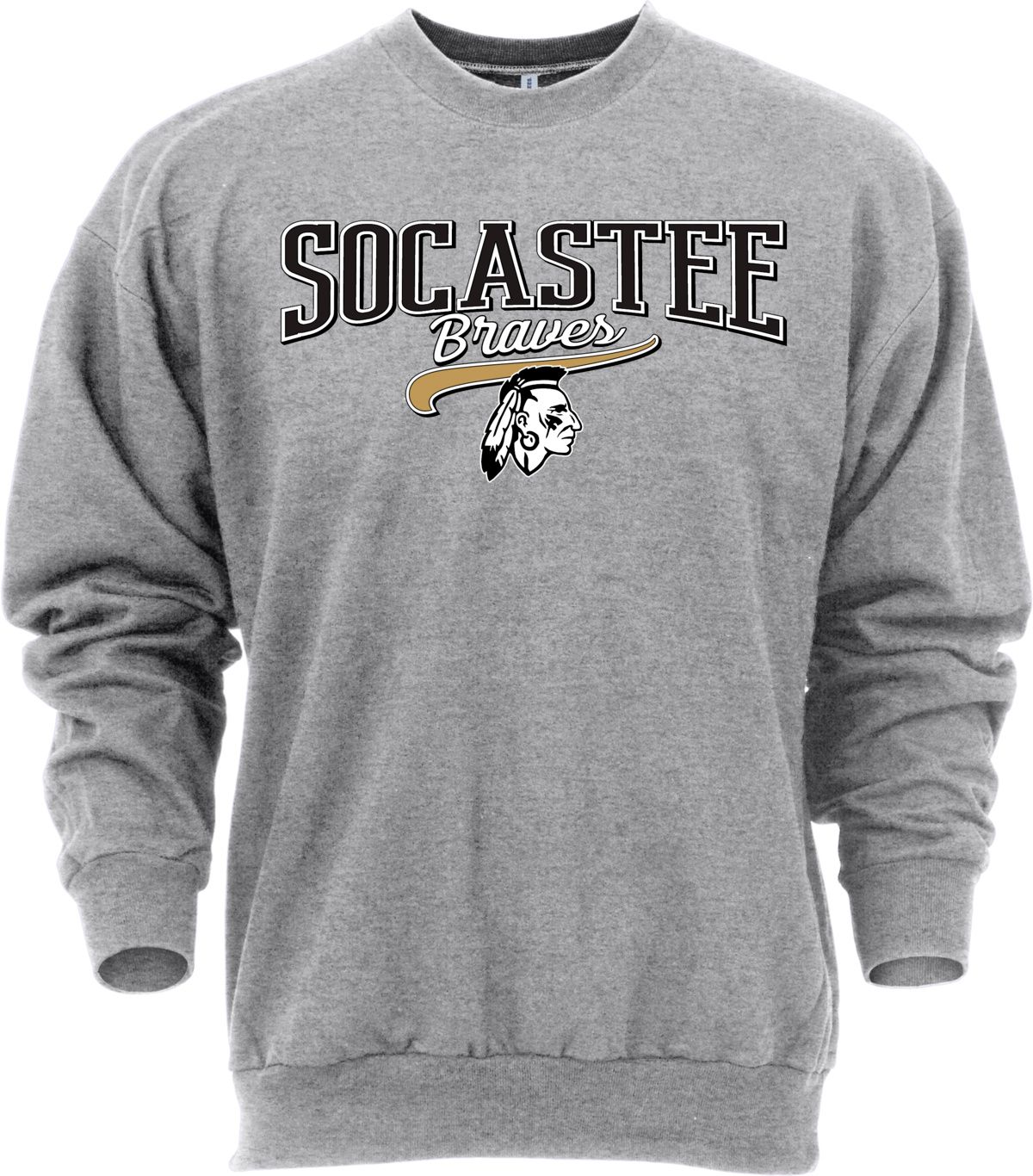 Ohiopyle Prints Adult Socastee High School Grey Catch Crewneck Sweatshirt