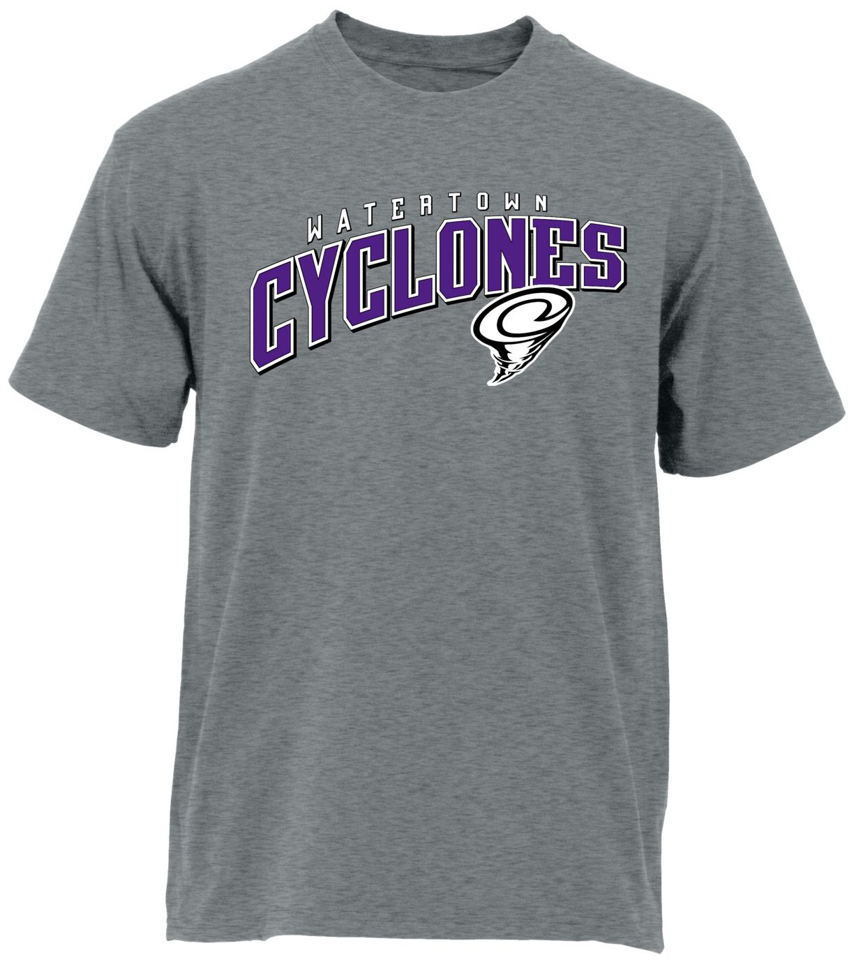 Ohiopyle Prints Adult Watertown High School Grey Flyball Ultimate T-Shirt