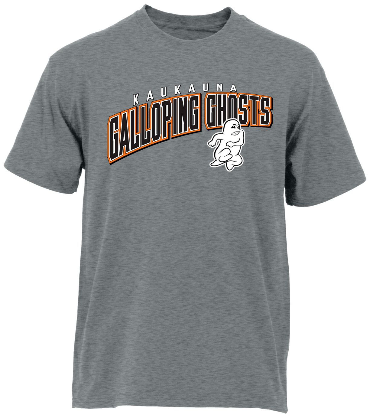 Ohiopyle Prints Adult Kaukauna High School Grey Flyball Ultimate T-Shirt