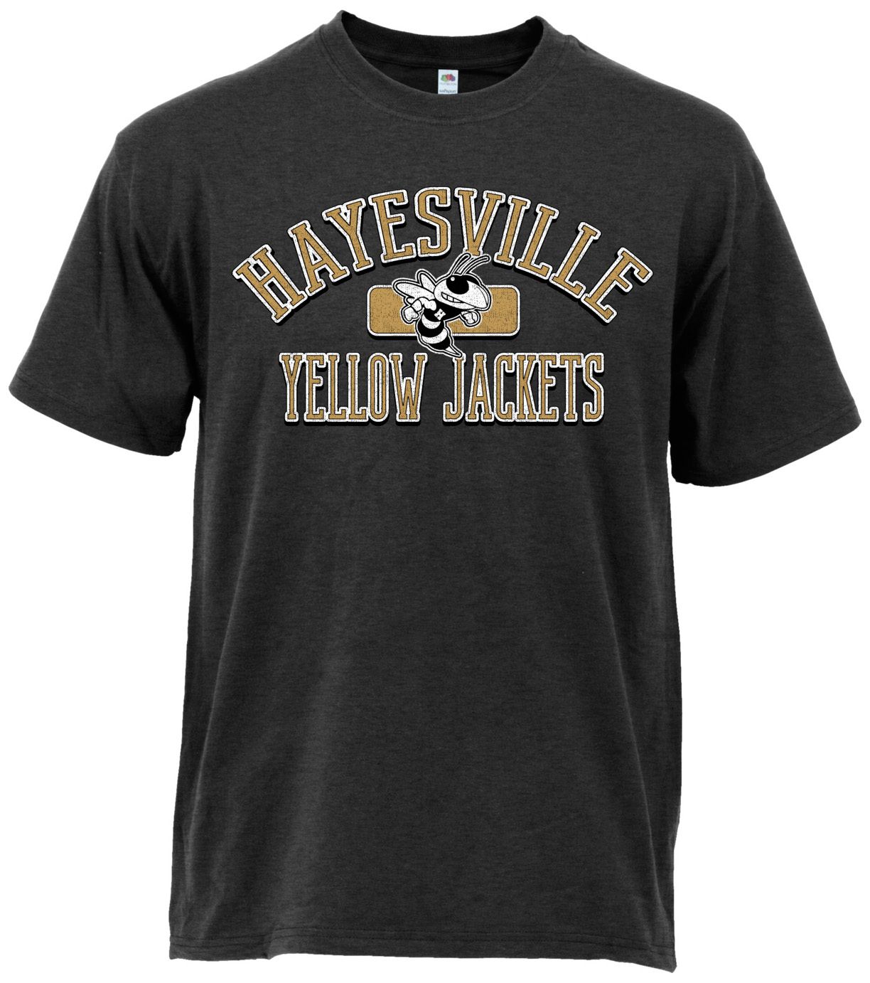 Ohiopyle Prints Adult Hayesville High School Heather Black Plate Ultimate T-Shirt