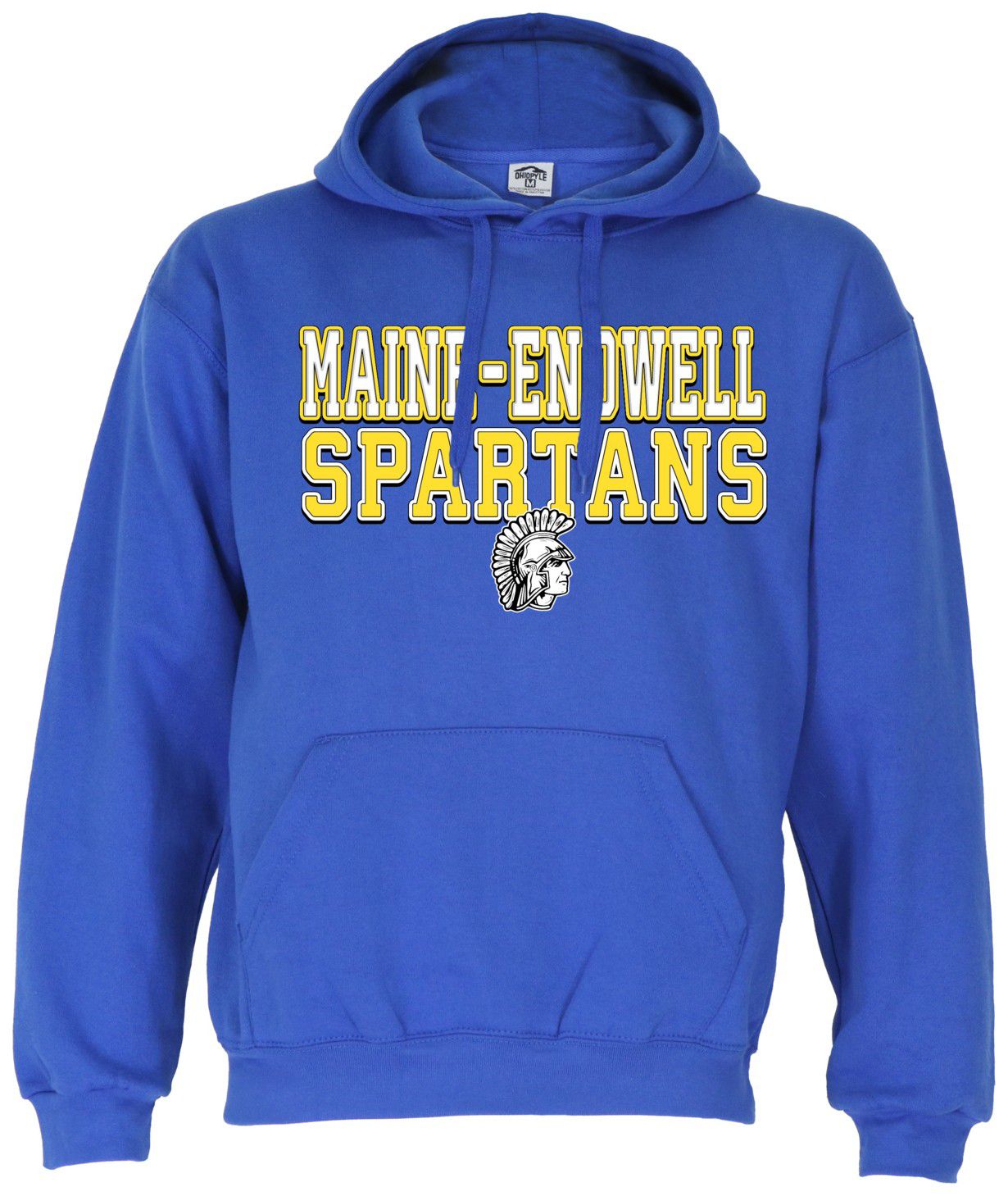 Ohiopyle Prints Adult Maine-Endwell High School Royal Blue Field Hooded Sweatshirt