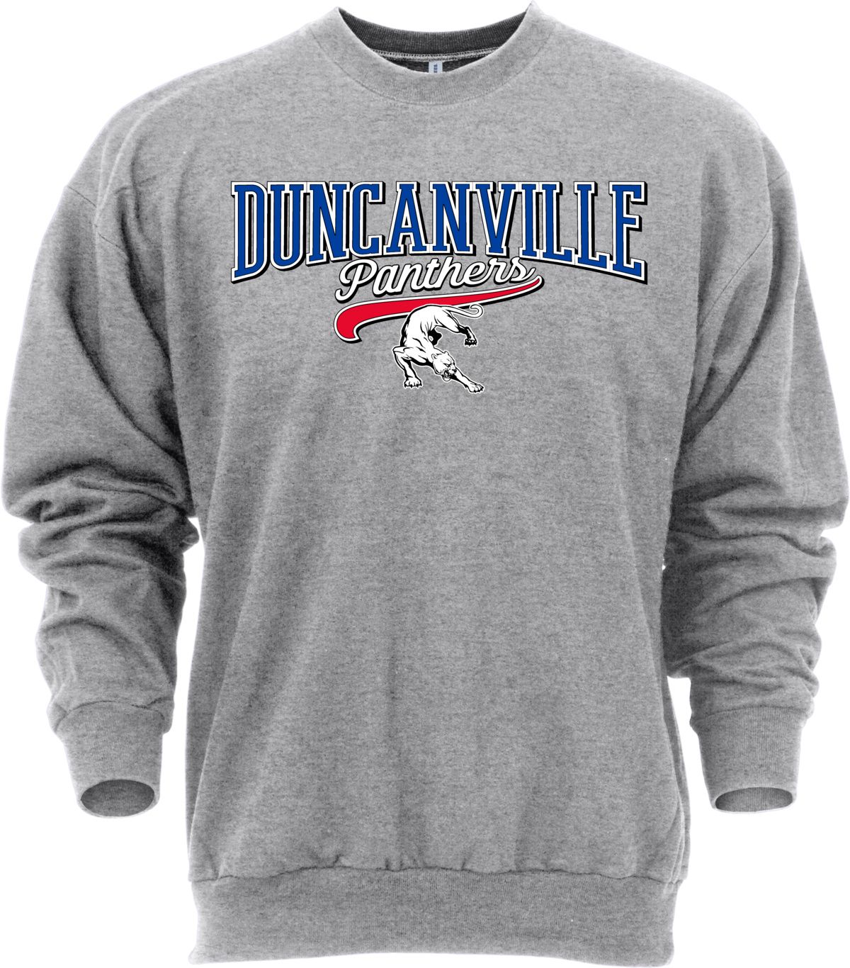 Ohiopyle Prints Adult Duncanville High School Grey Catch Crewneck Sweatshirt