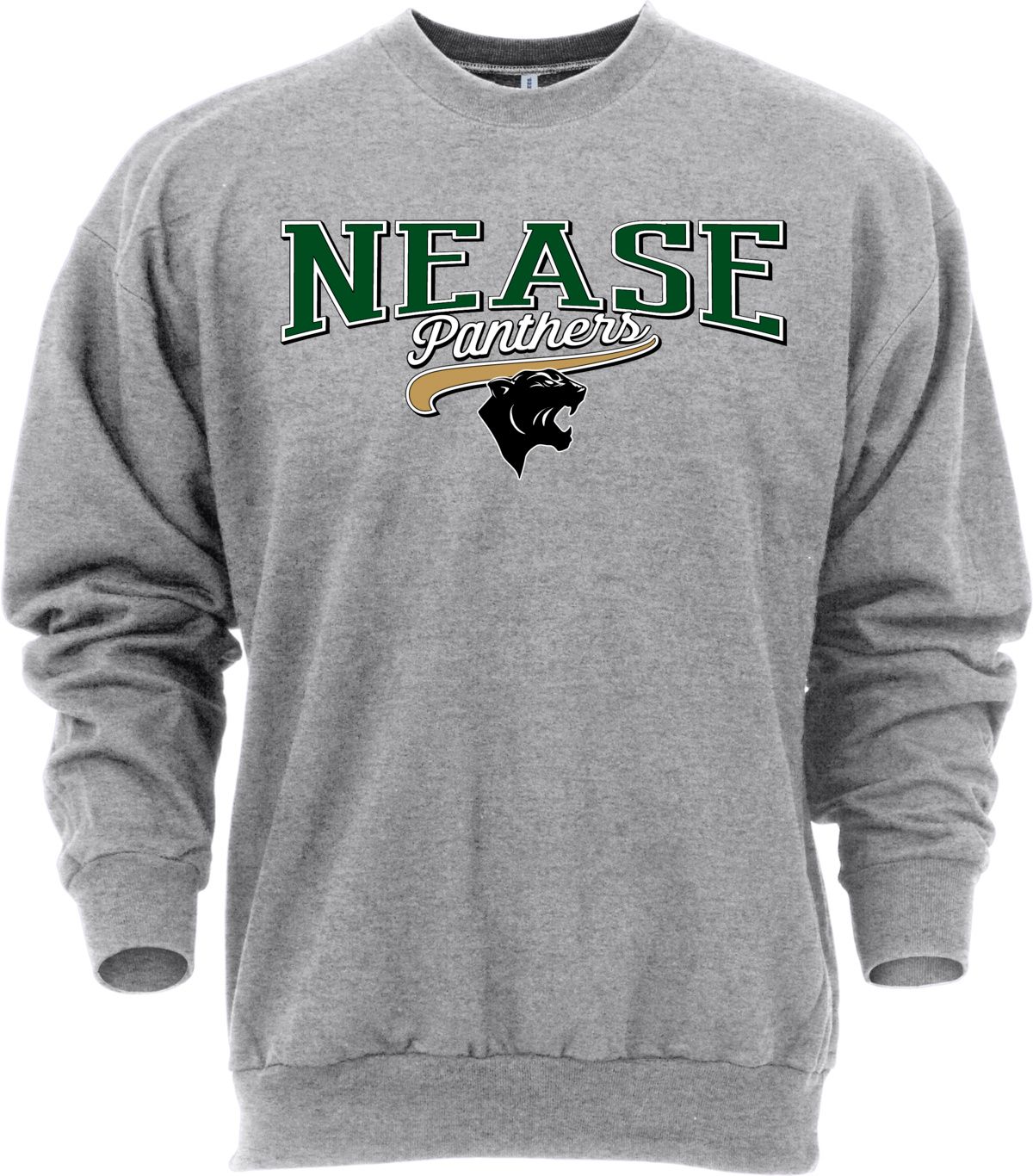 Ohiopyle Prints Adult Nease High School Grey Catch Crewneck Sweatshirt