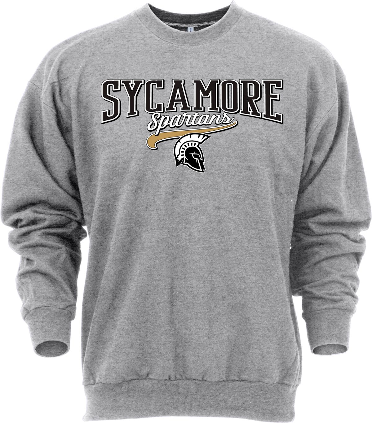 Ohiopyle Prints Adult Sycamore High School Grey Catch Crewneck Sweatshirt