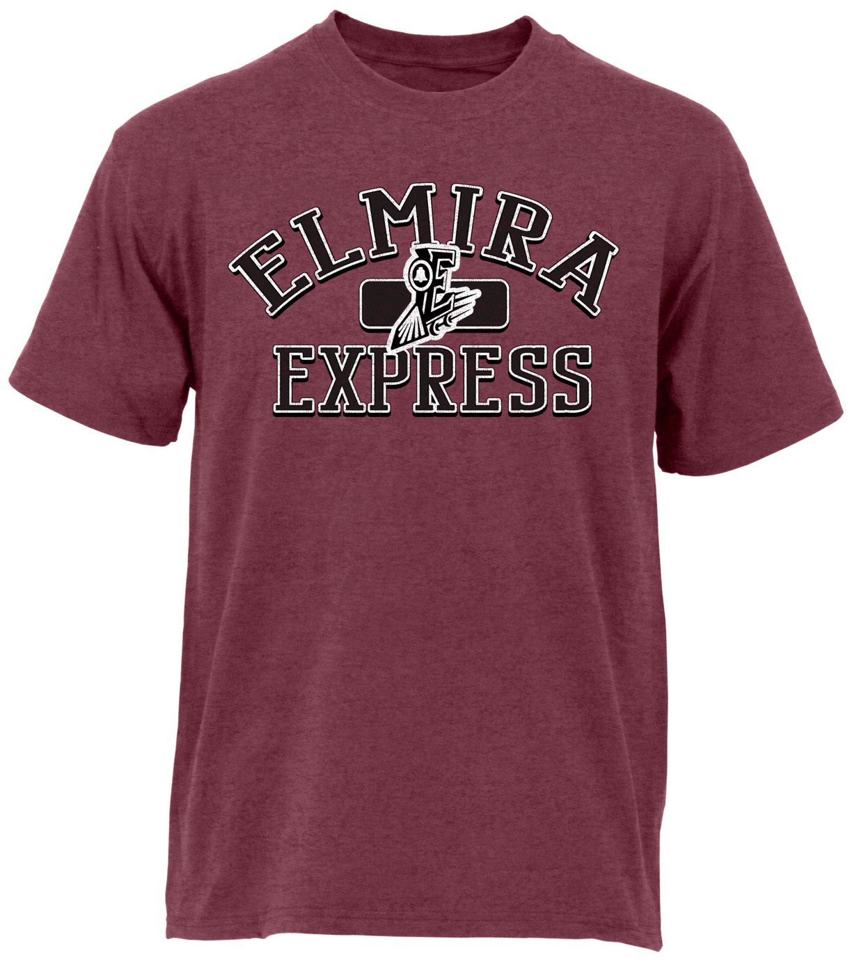 Ohiopyle Prints Adult Elmira Heather Maroon Plate T-Shirt