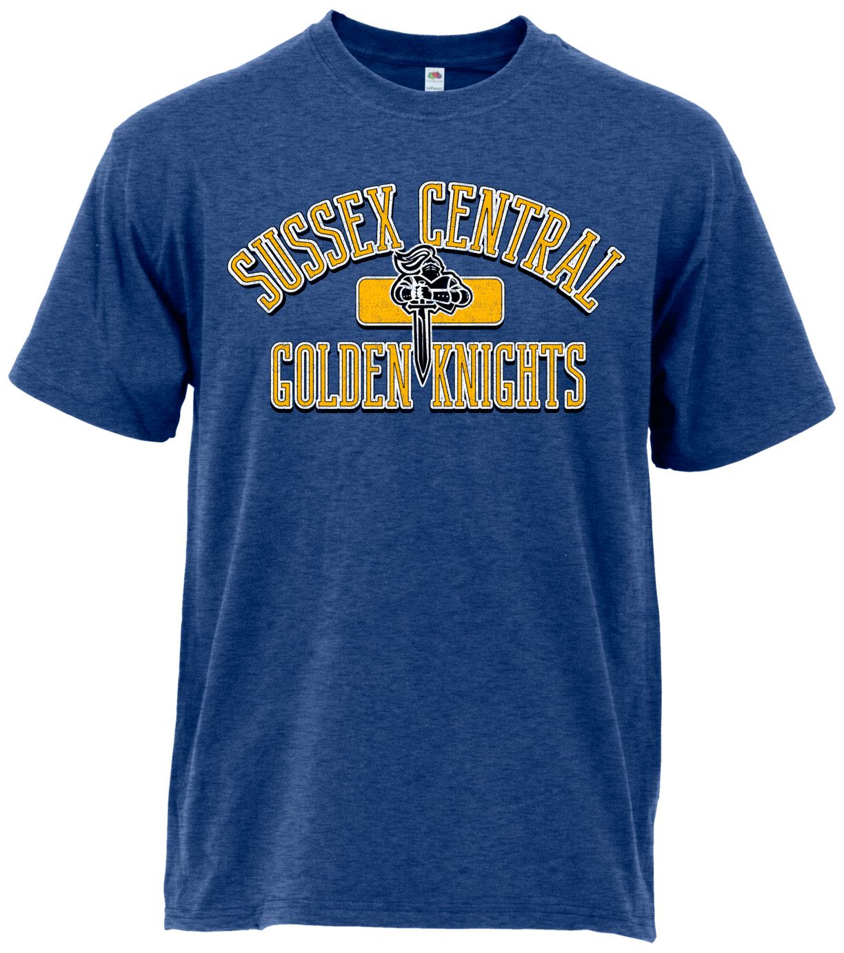 Ohiopyle Prints Adult Sussex Central High School Heather Royal Blue Plate Ultimate T-Shirt
