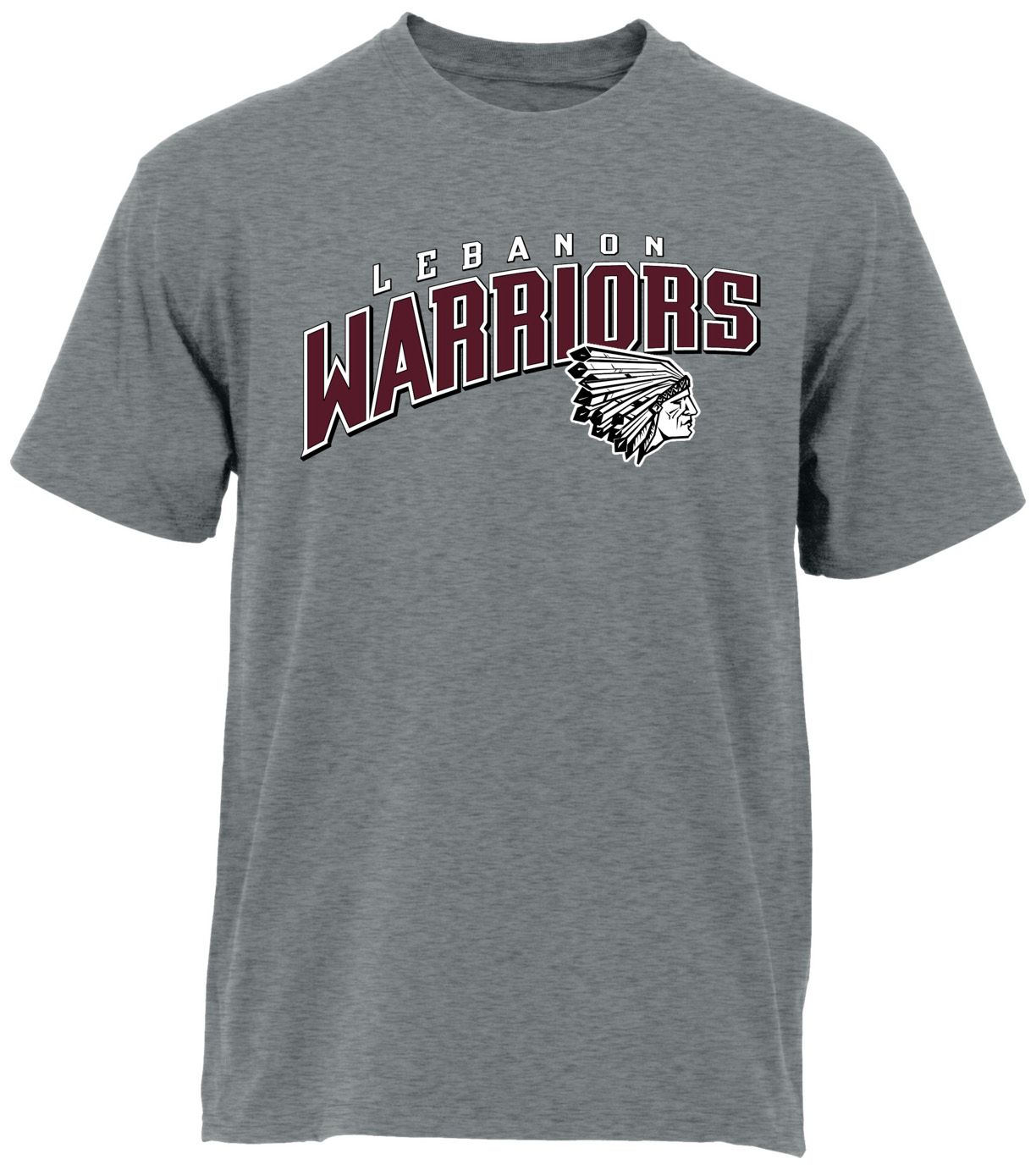 Ohiopyle Prints Adult Lebanon High School Grey Flyball Ultimate T-Shirt