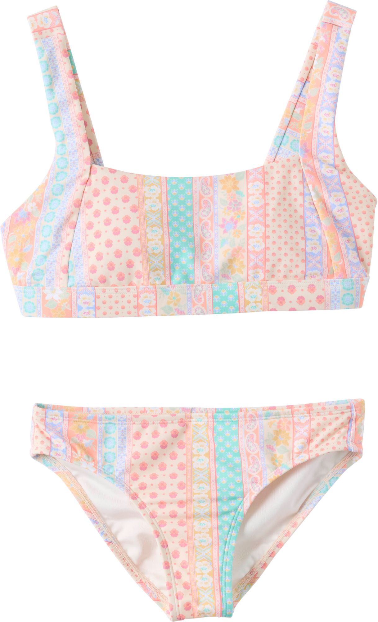 O'Neill Girls' Bali Floral Square-Neck Tank Bikini Set