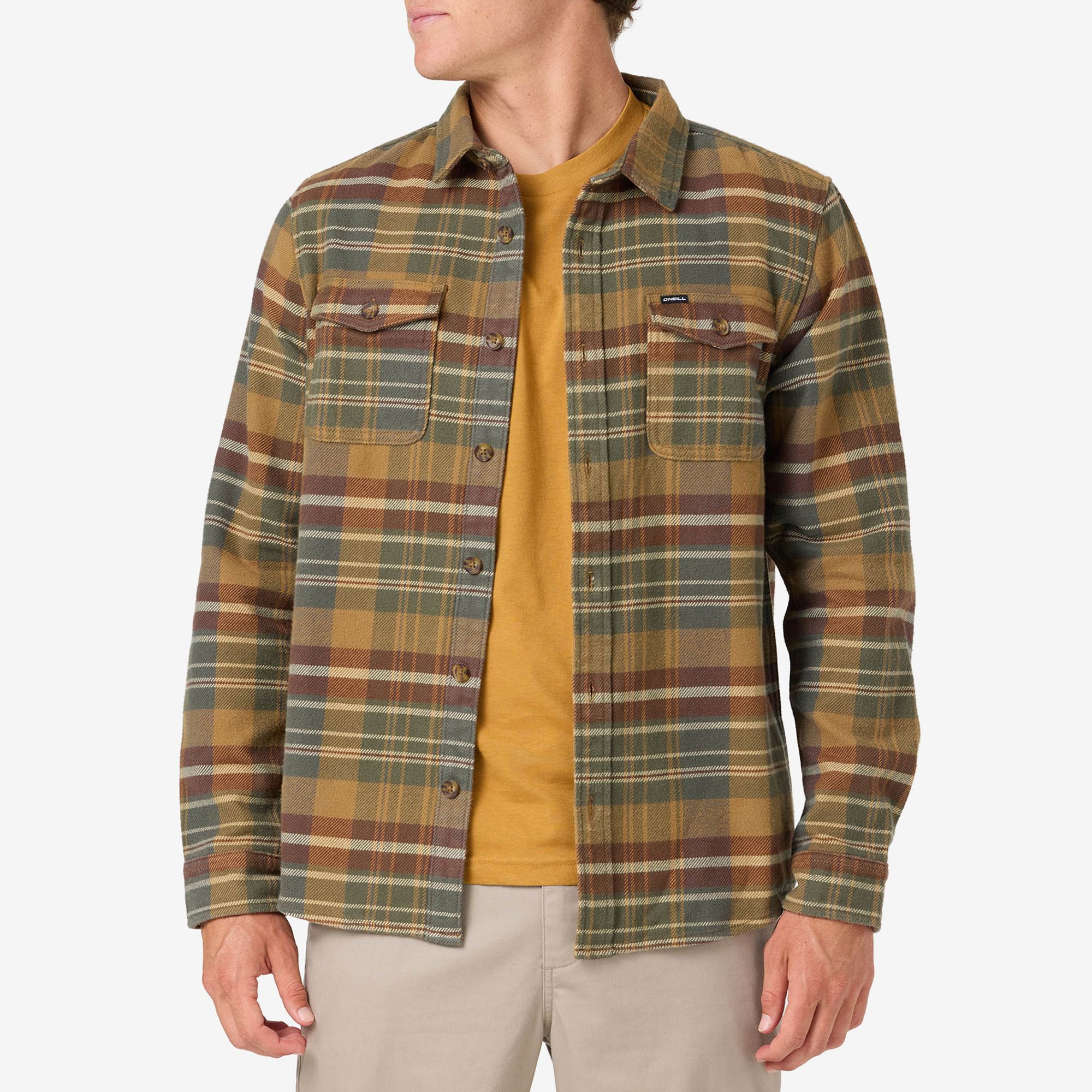 O'Neill Men's Blanket Flannel Long Sleeve Shirt