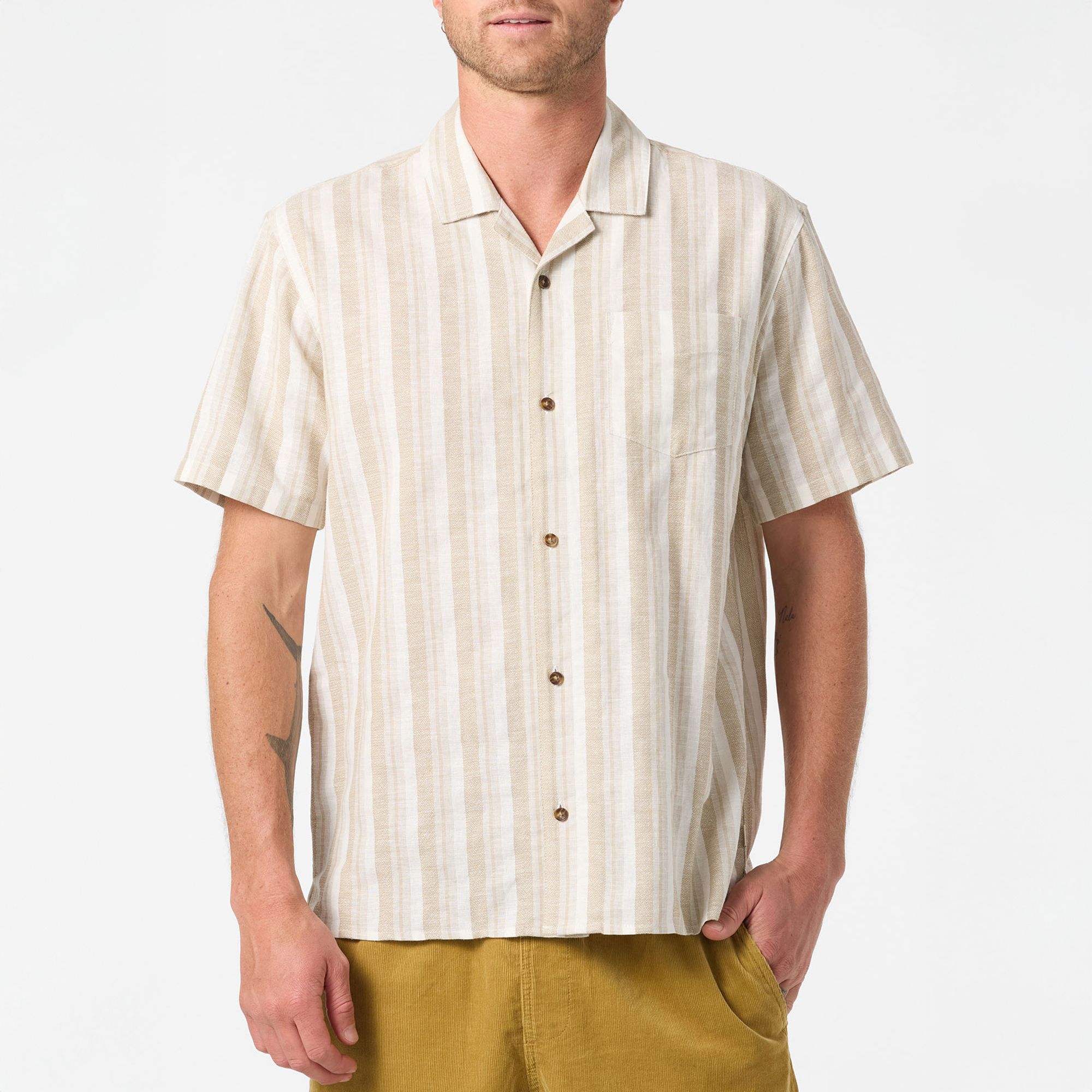 O'Neill Men's O'Riginals Dobby Standard Fit Short Sleeve Shirt