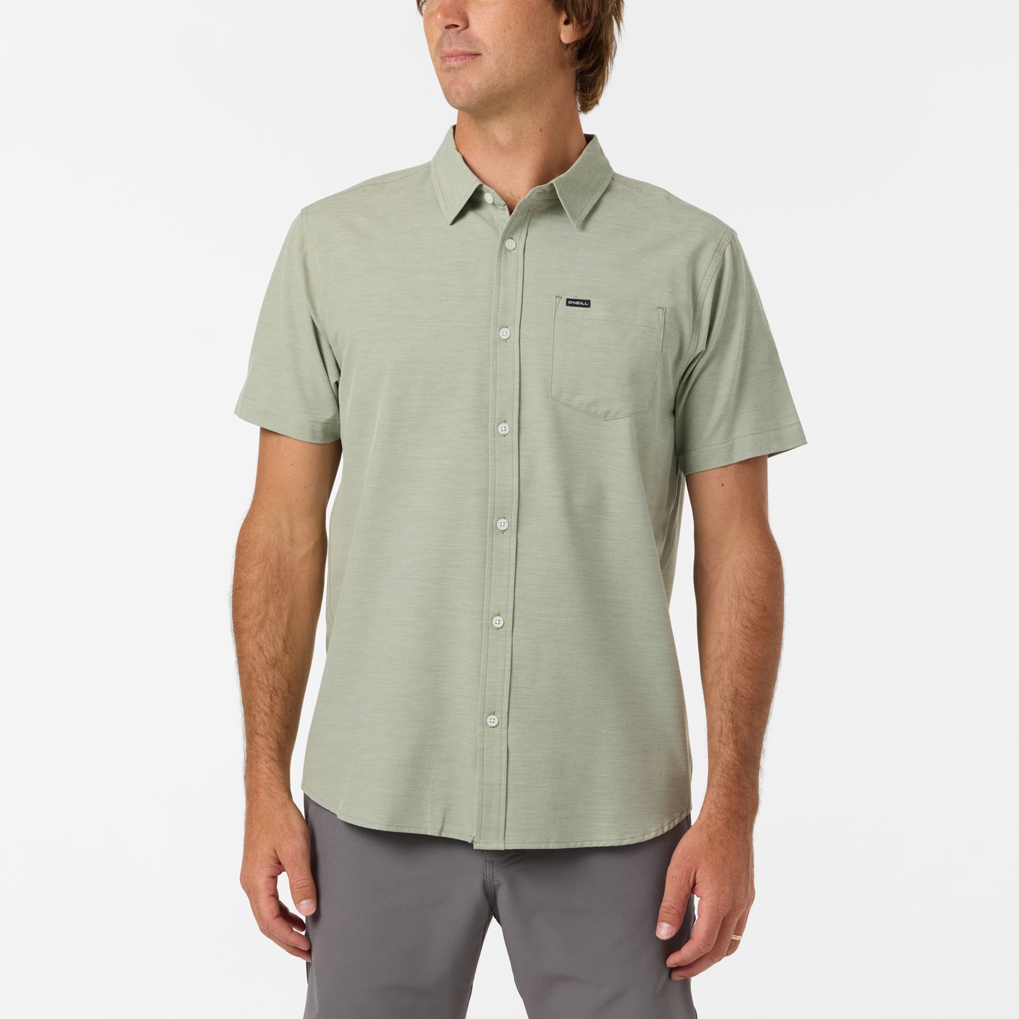 O'Neill Men's Light Check Standard Short Sleeve Shirt