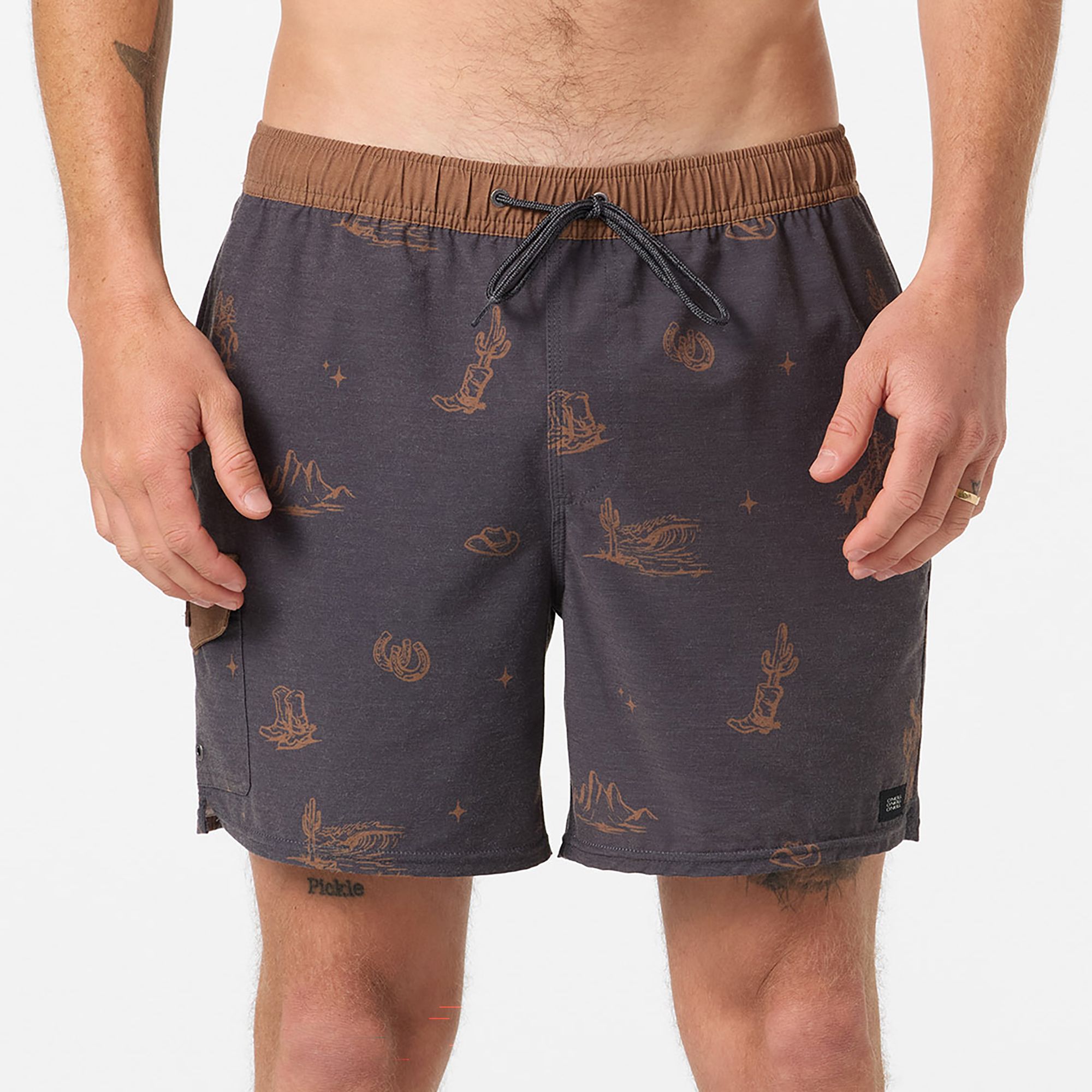 O'Neill Men's 17" Hermosa Elastic Waist Swim Trunks