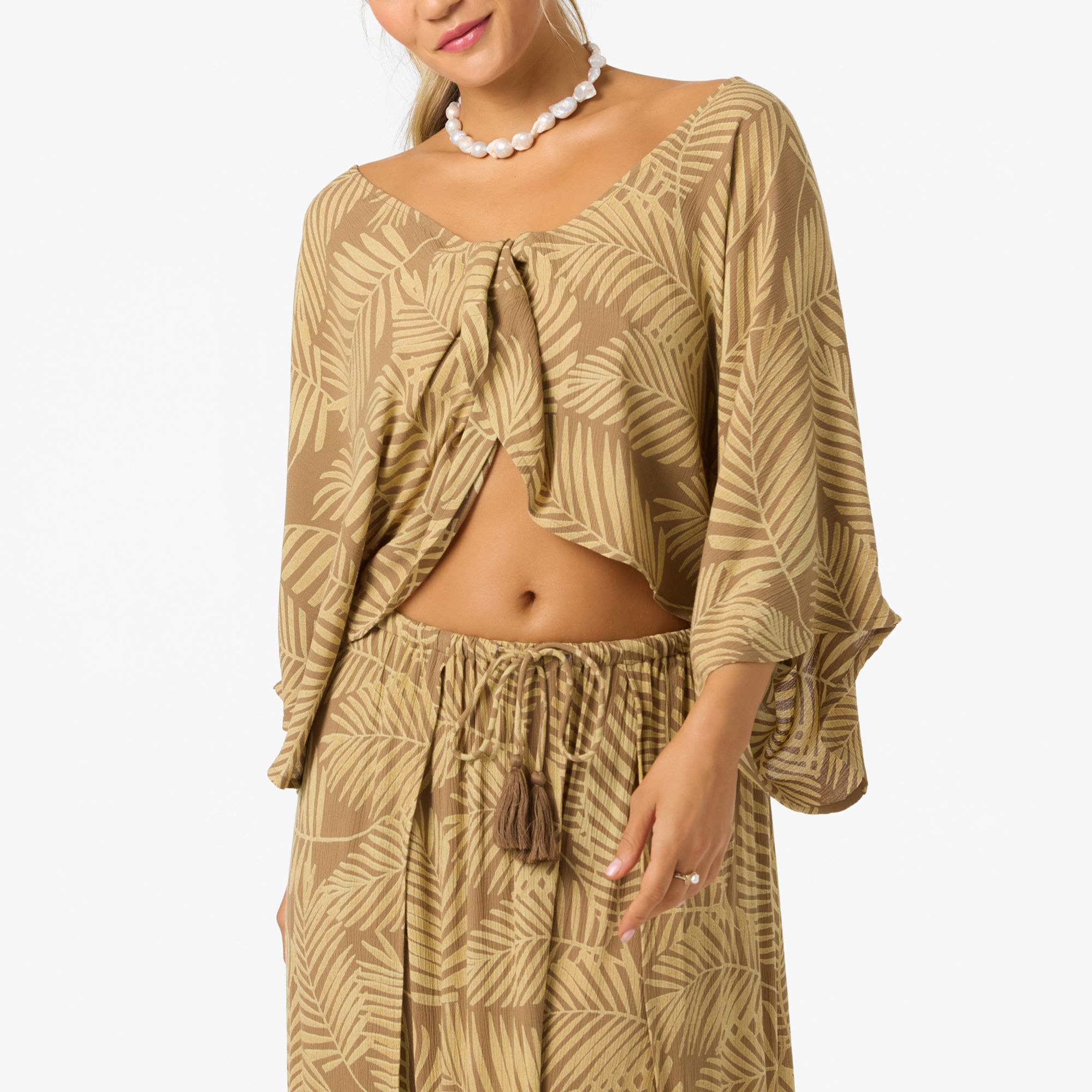 O'Neill Women's Anna Printed Reversible Cover-Up Top