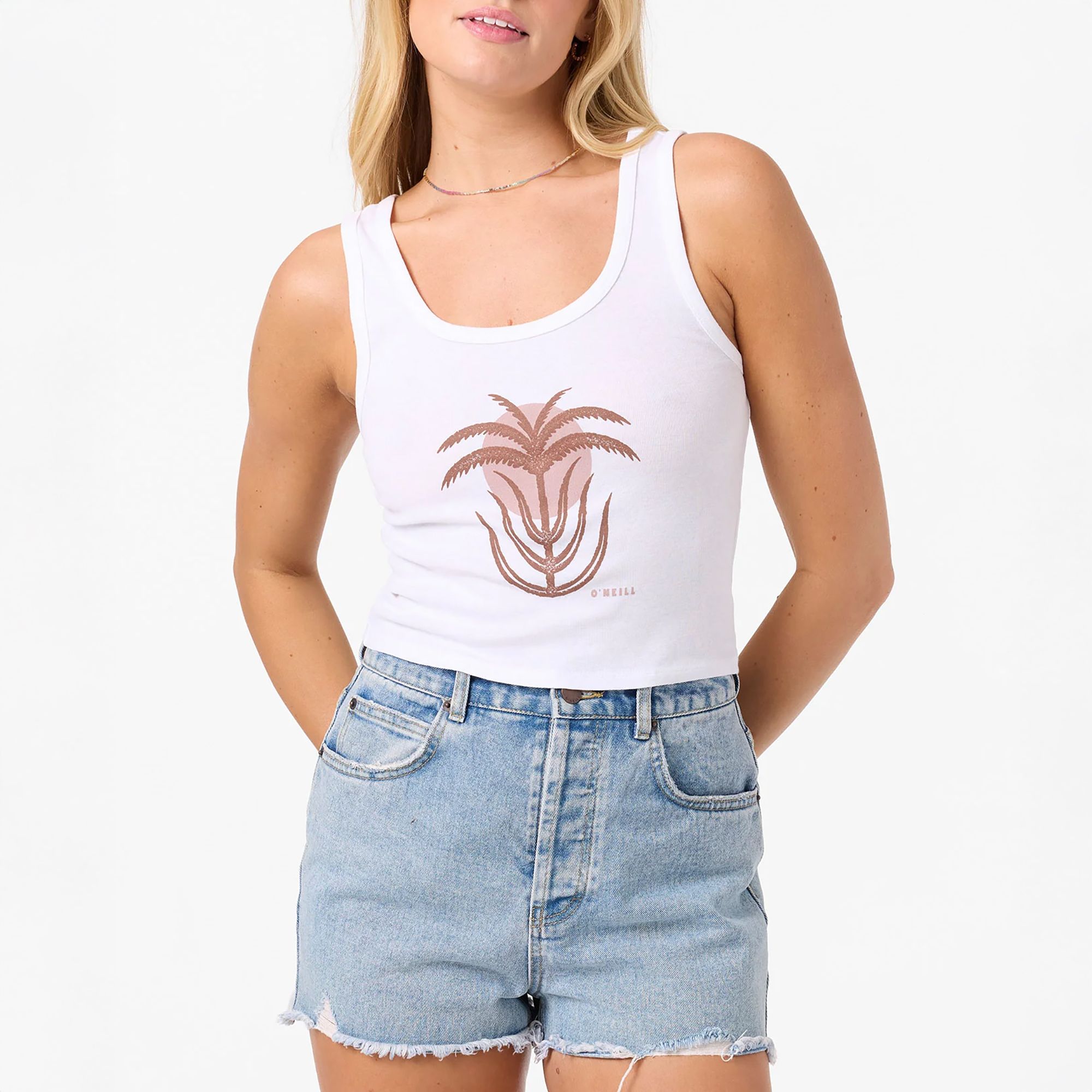 O'Neill Women's Palm Sun Scoop Neck Tank Top