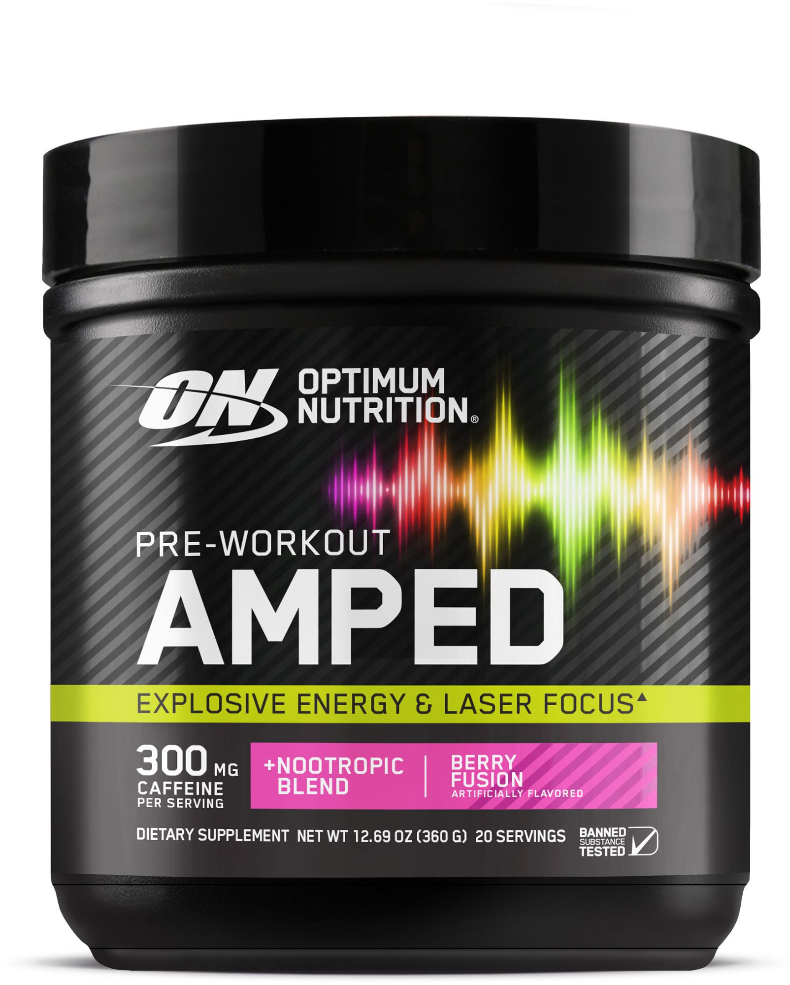 Optimum Nutrition Amplifier V2 Berry Fusion Pre-Workout- 20 Servings