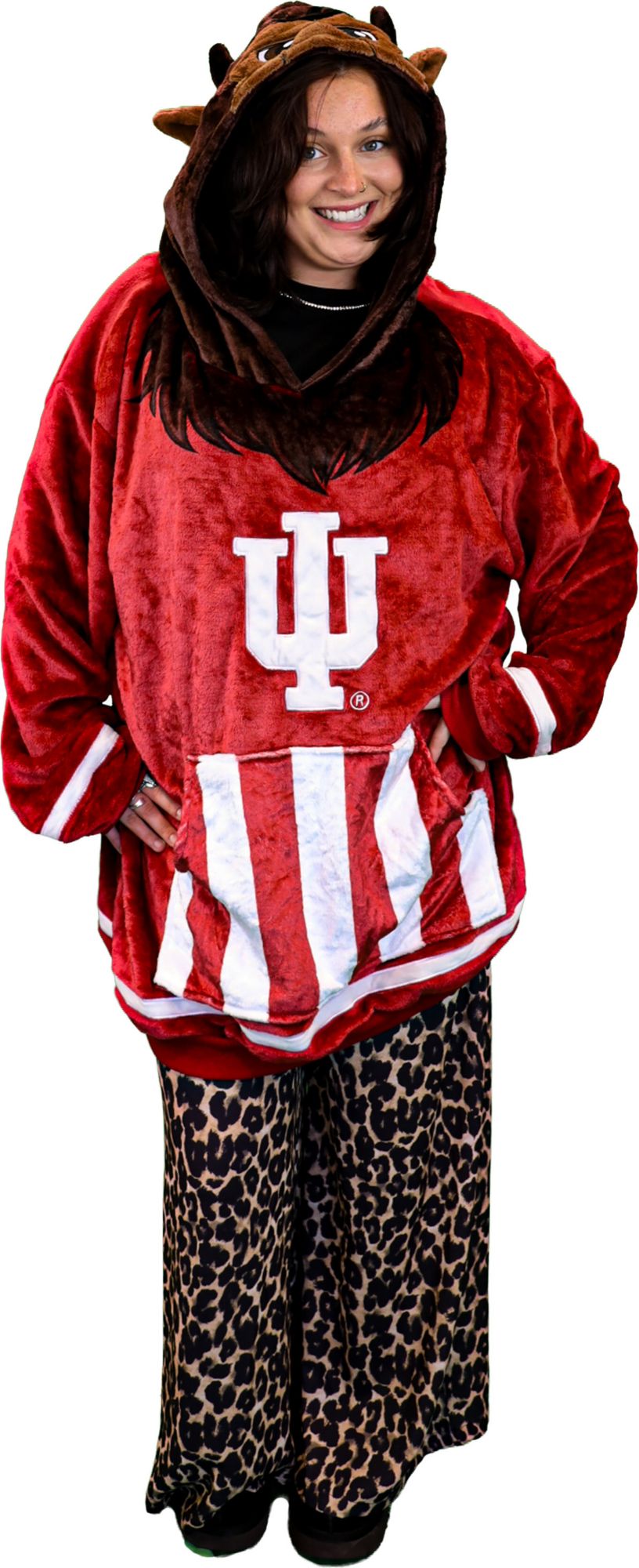 Pegasus Sports Adult Indiana Hoosiers Mascot Blanket