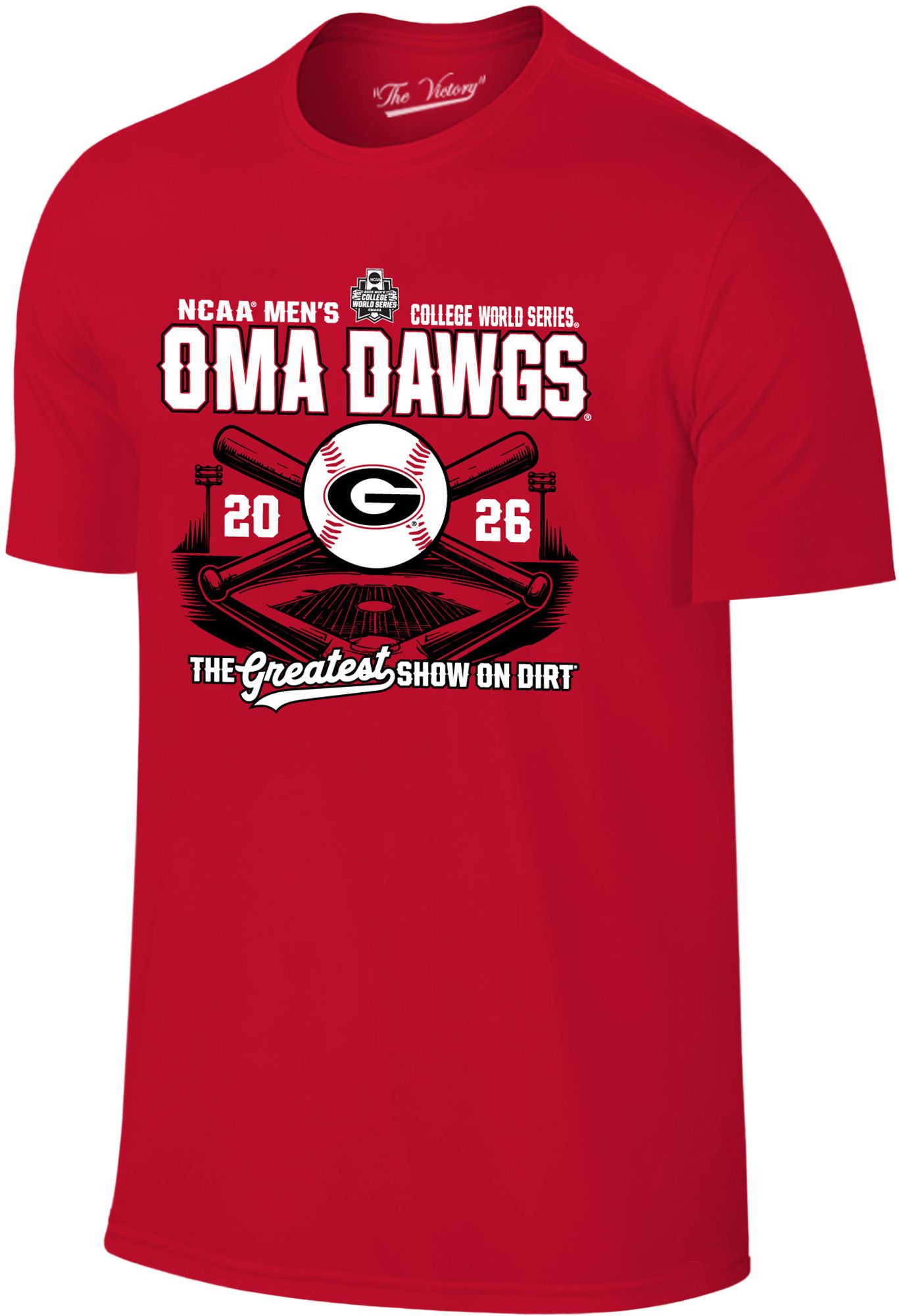 Original Retro Brand Adult 2026 College World Series Georgia Bulldogs "OMA DAWGS" T-Shirt