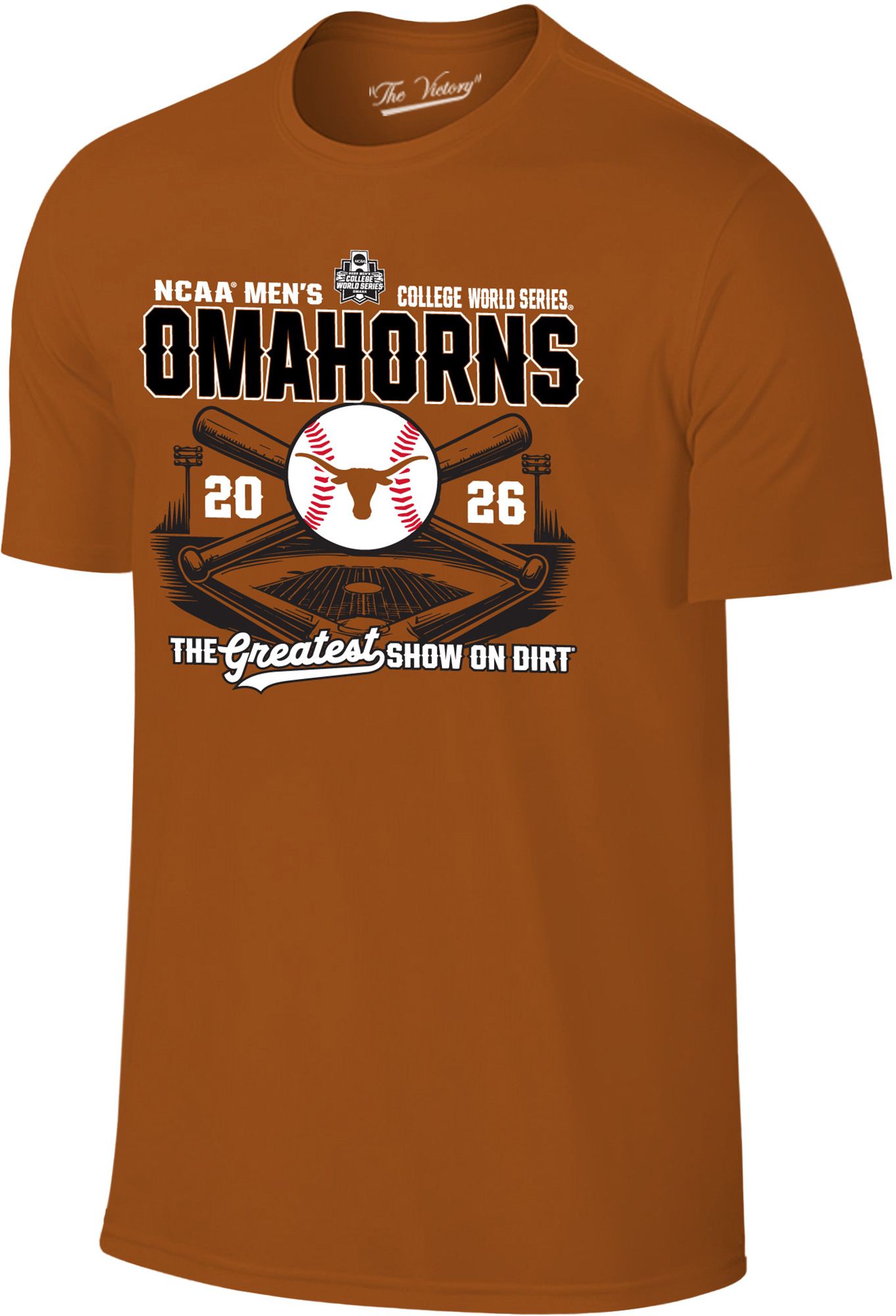 Original Retro Brand Adult 2026 College World Series Texas Longhorns "OMAHORNS" T-Shirt