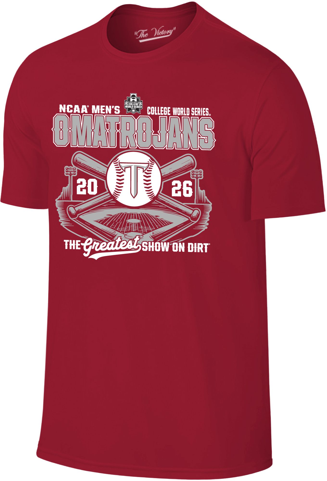Original Retro Brand Adult 2026 College World Series Troy Trojans "OMATROJANS" T-Shirt