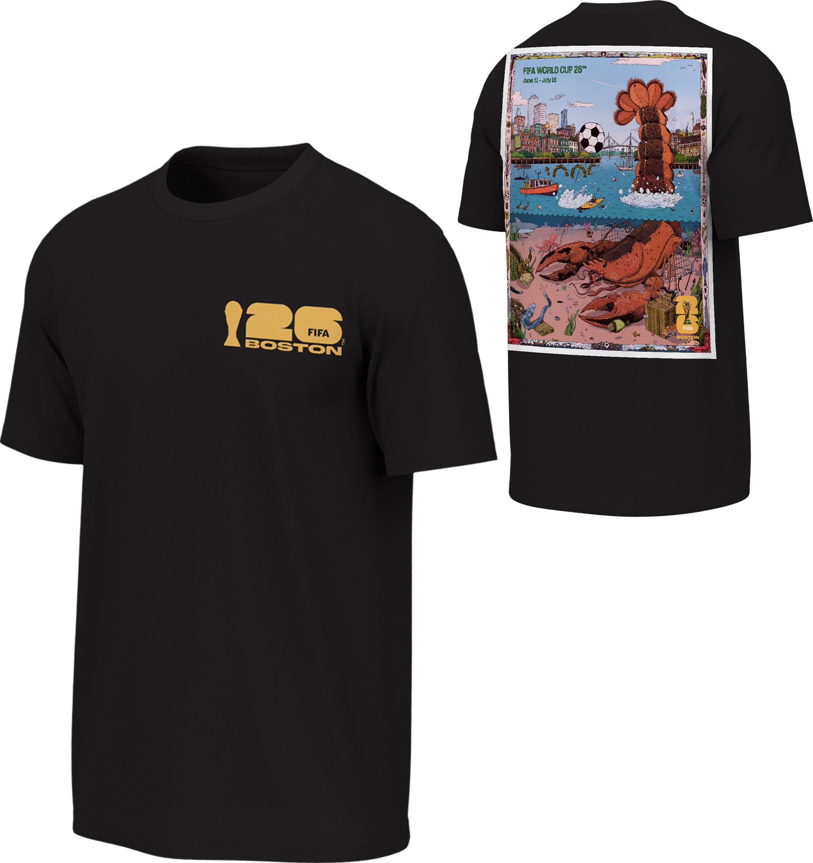 Outerstuff Adult 2026 World Cup Boston Poster T-Shirt