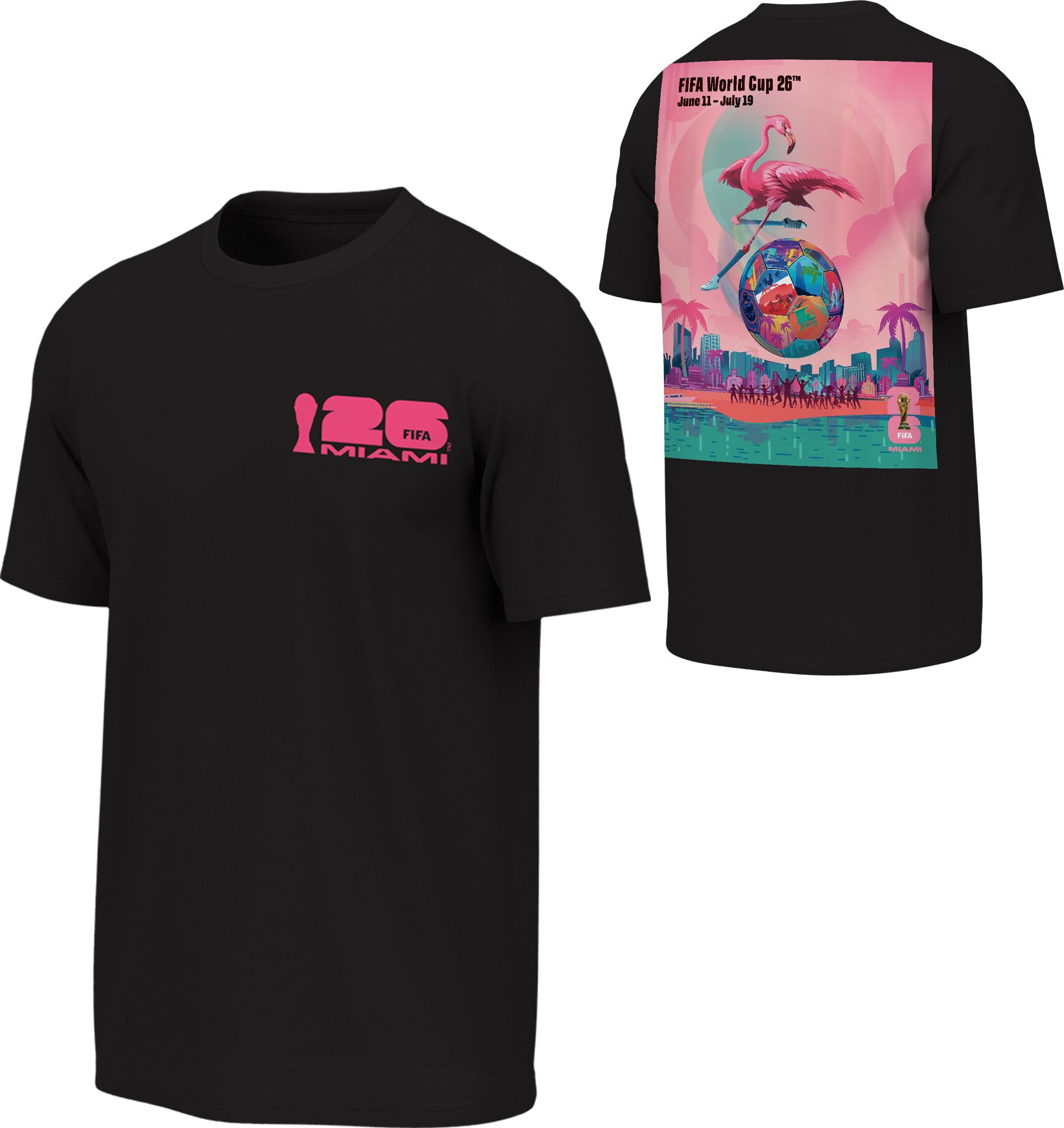 Outerstuff Adult 2026 World Cup Miami Poster T-Shirt