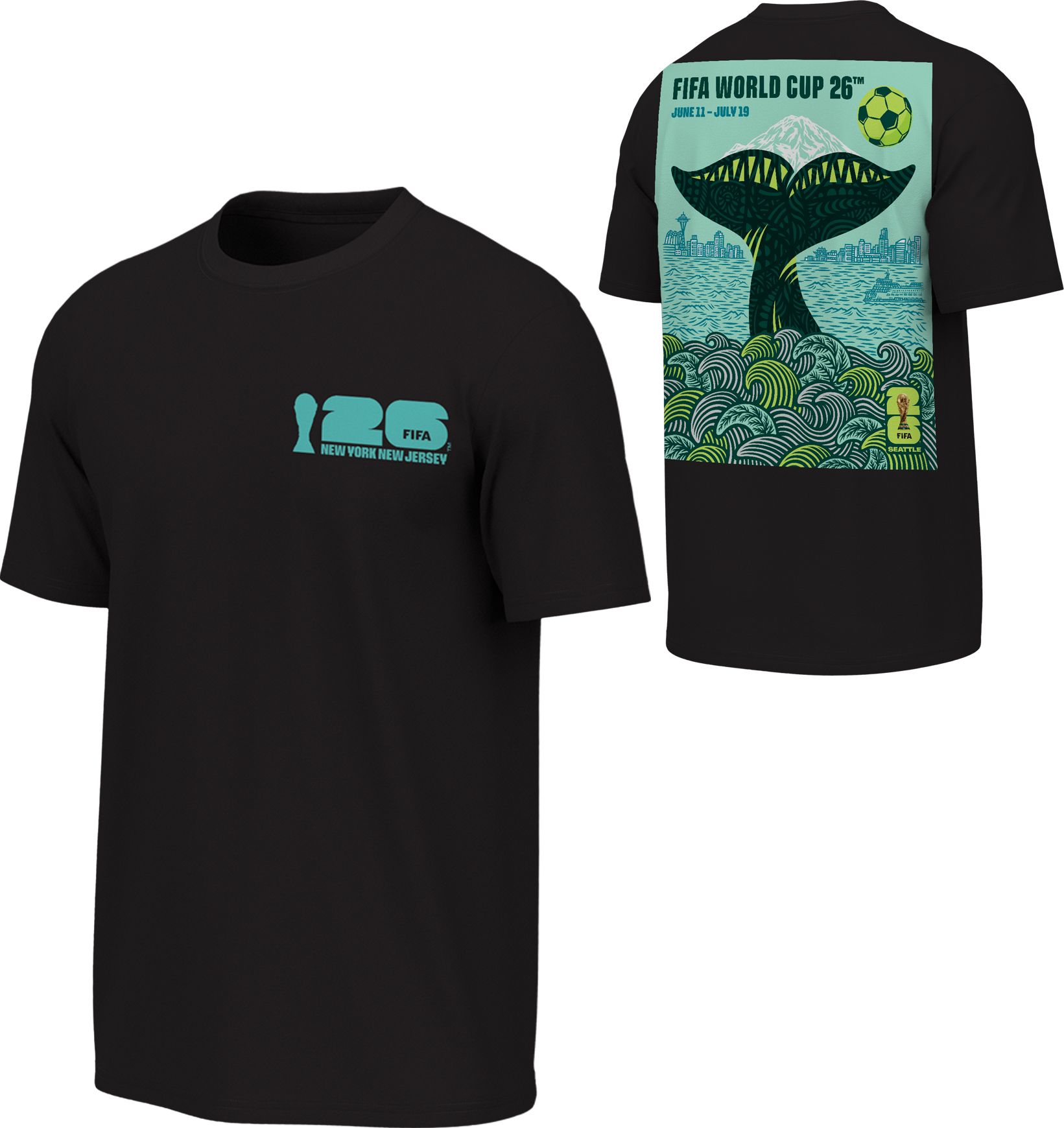 Outerstuff Adult 2026 World Cup Seattle Poster T-Shirt