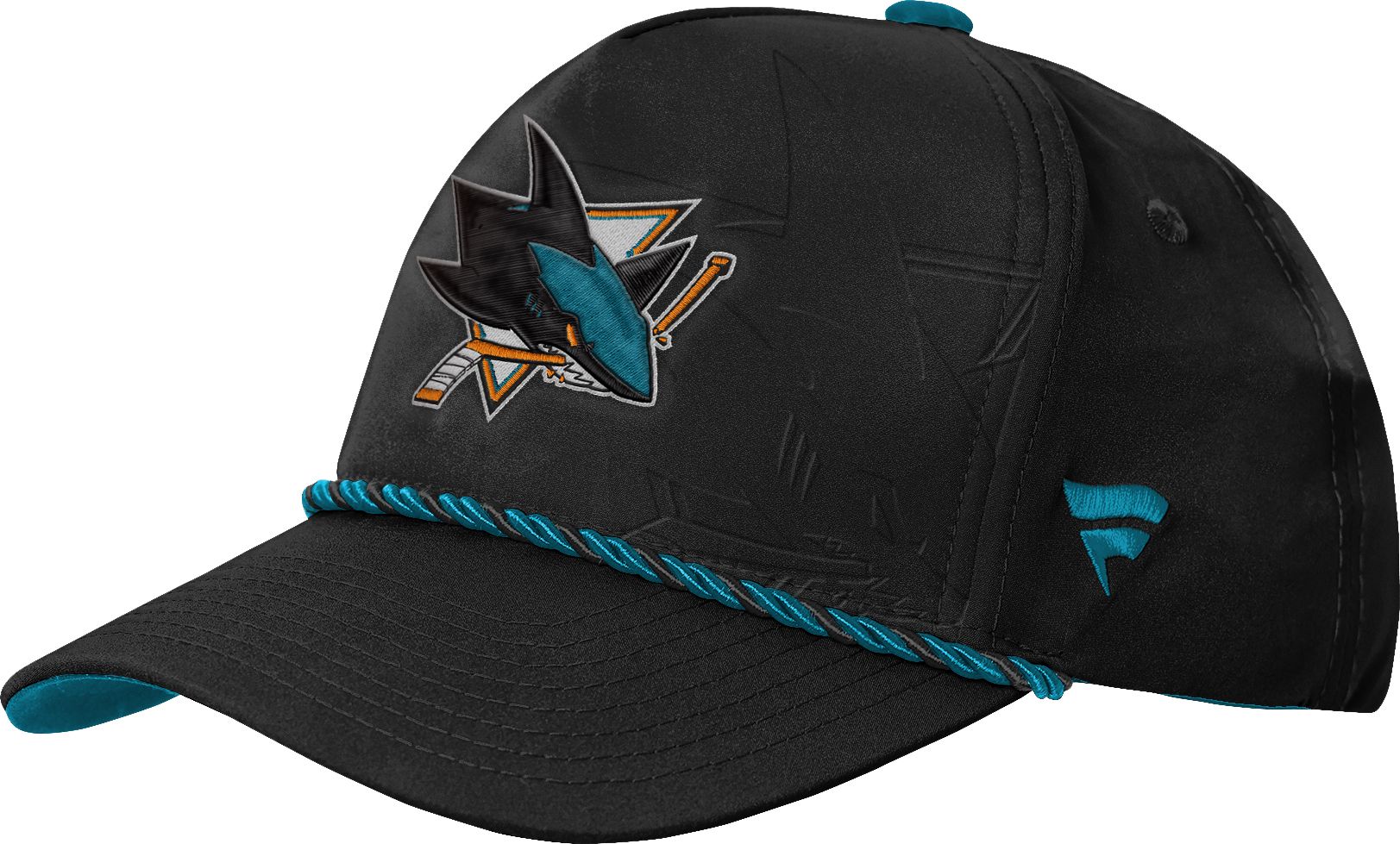 NHL Youth San Jose Sharks Black 2026 Draft Podium Adjustable Hat