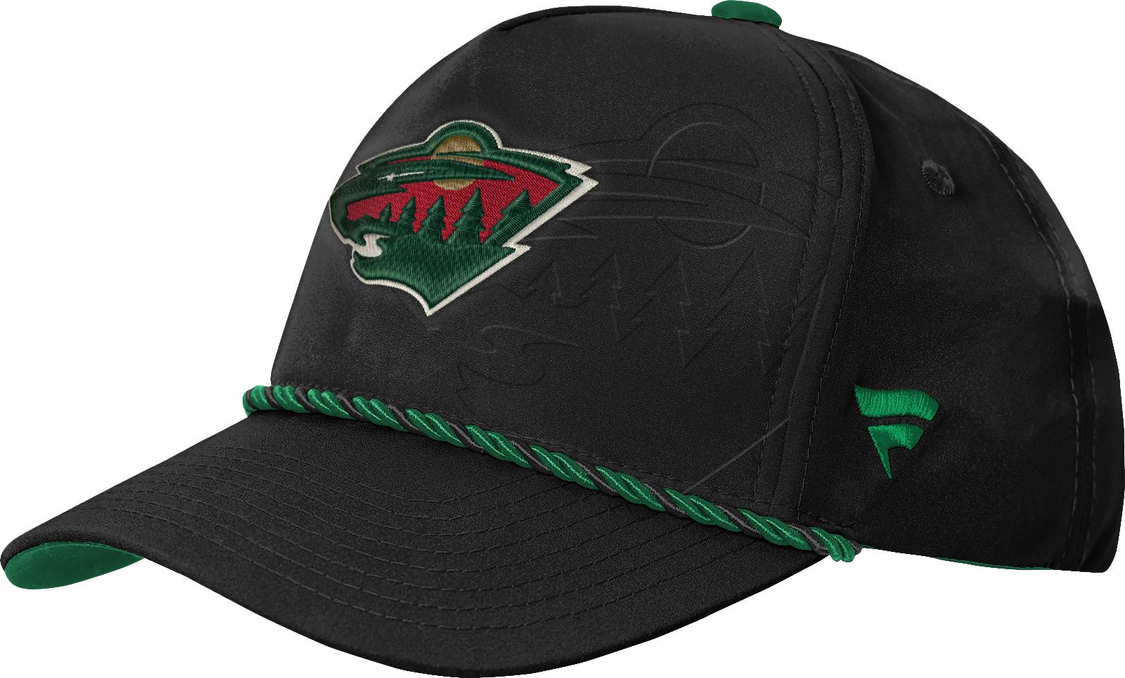 NHL Youth Minnesota Wild Black 2026 Draft Podium Adjustable Hat