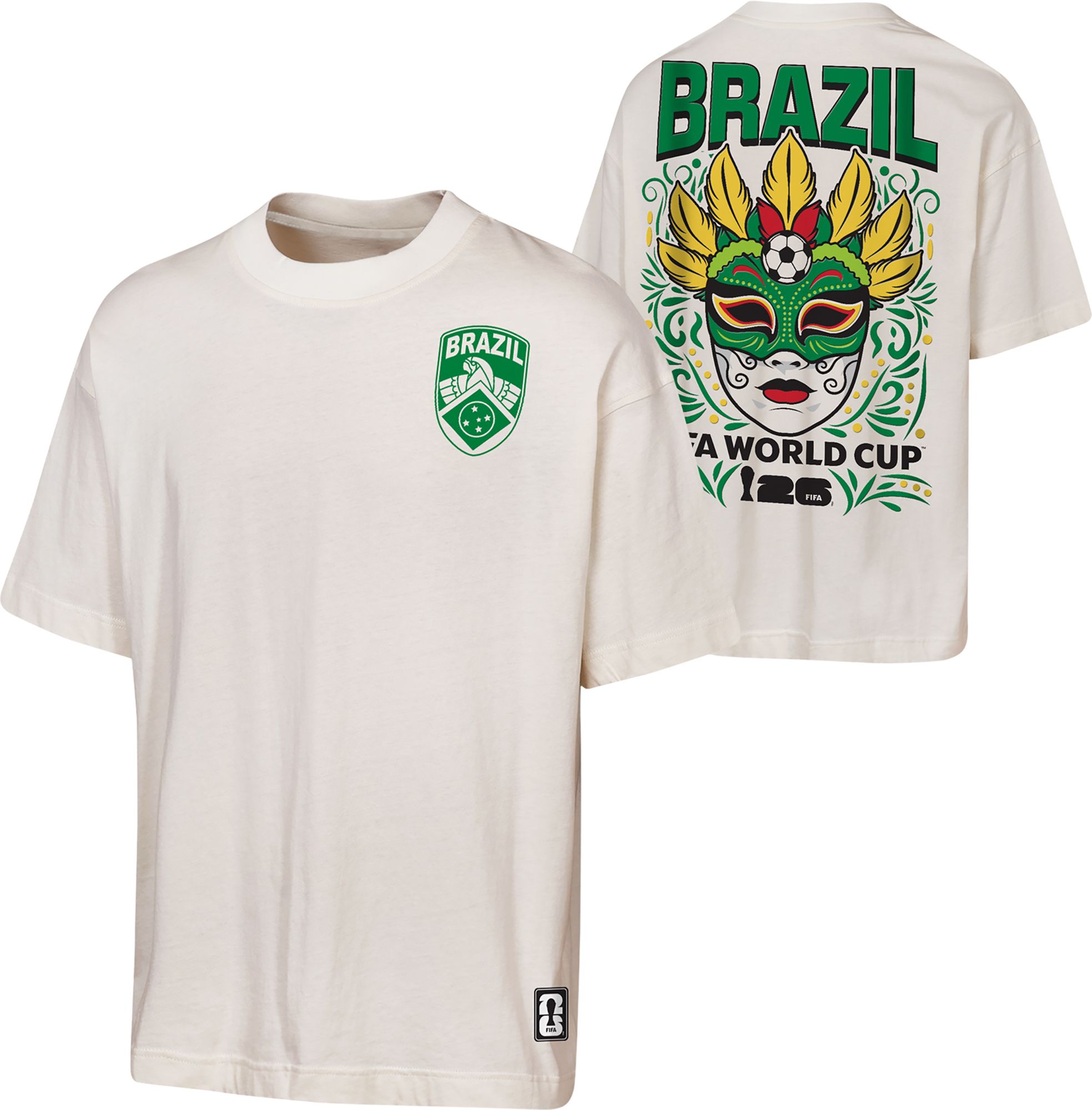 Outerstuff Adult Brazil Off White National Anthem T-Shirt