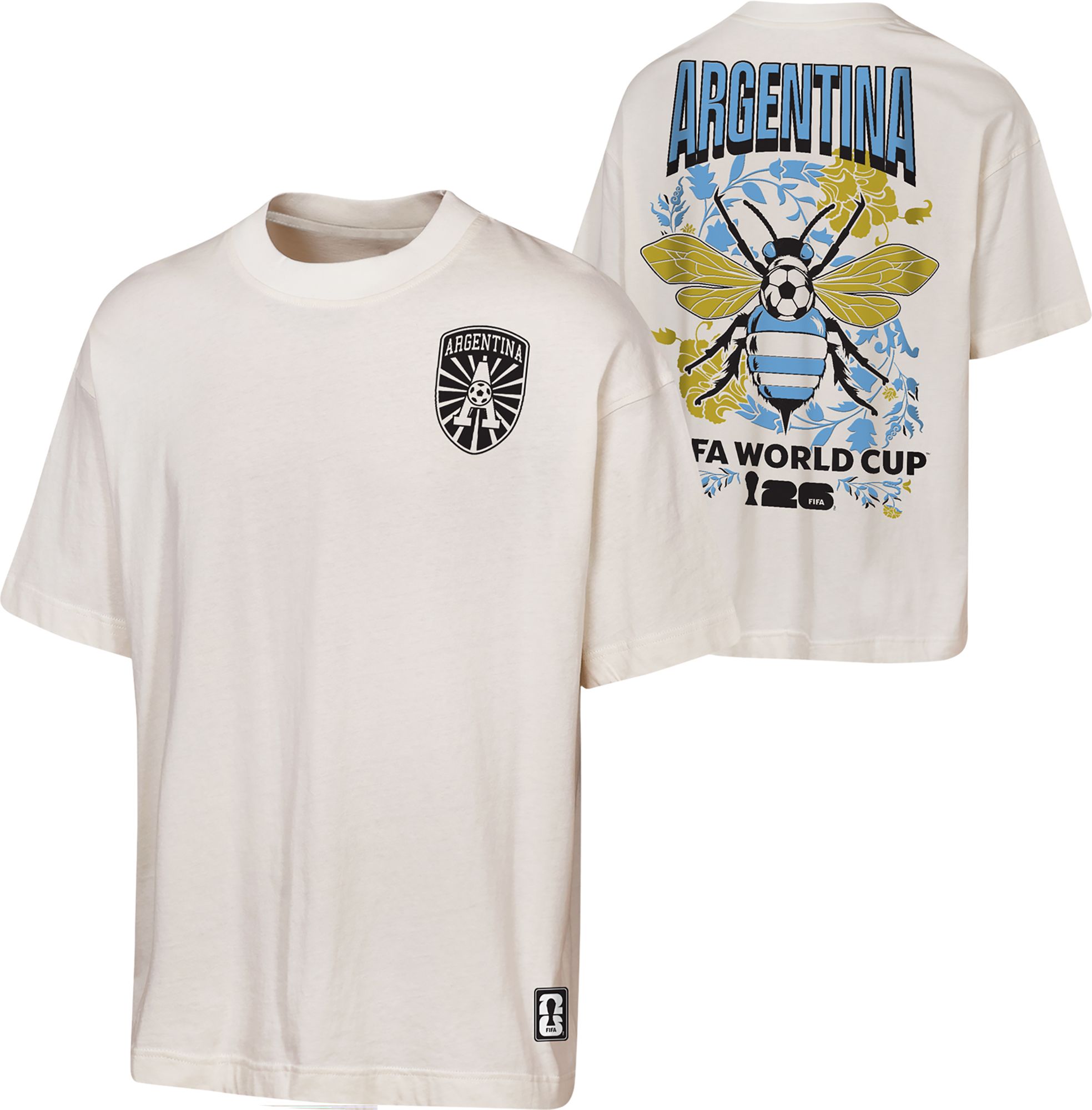 Outerstuff Adult Argentina Off White National Anthem T-Shirt