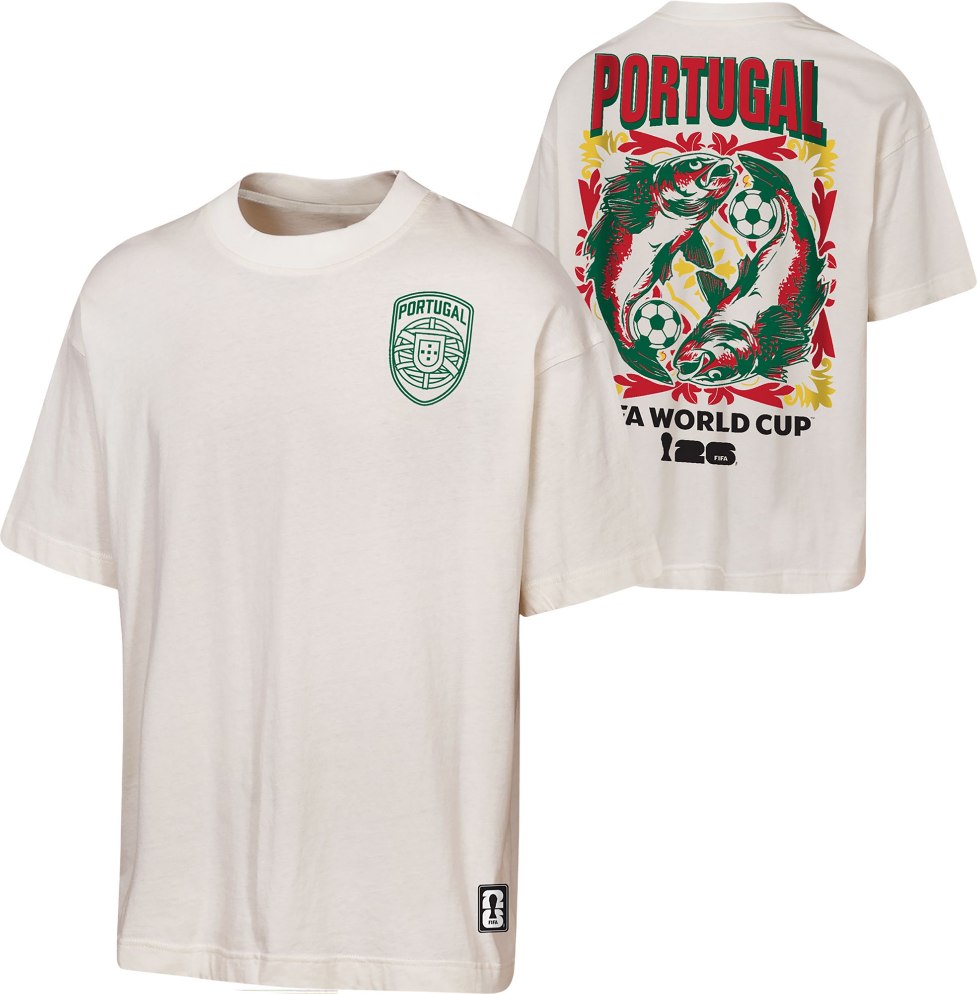 Outerstuff Adult Portugal Off White National Anthem T-Shirt
