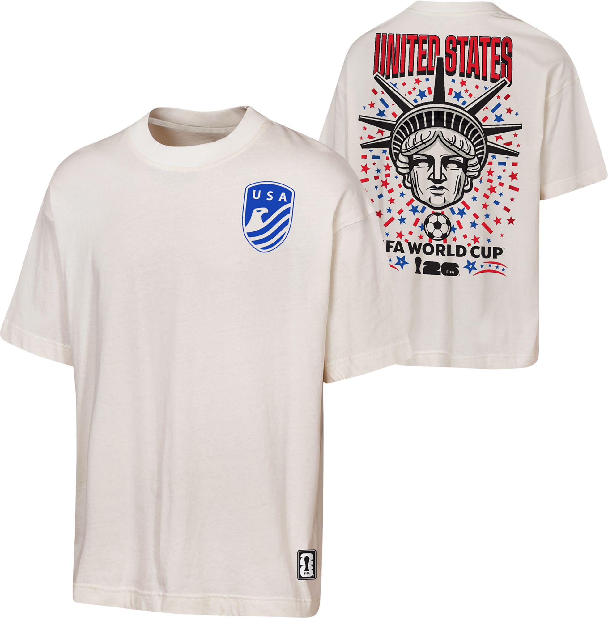 Outerstuff Adult USA Off White National Anthem T-Shirt