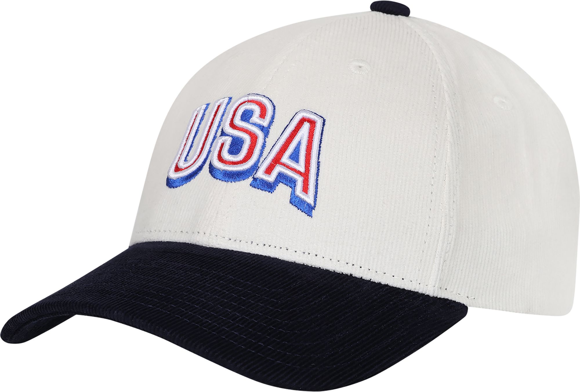 Outerstuff Adult USMNT 2026 Off White Structured Adjustable Hat