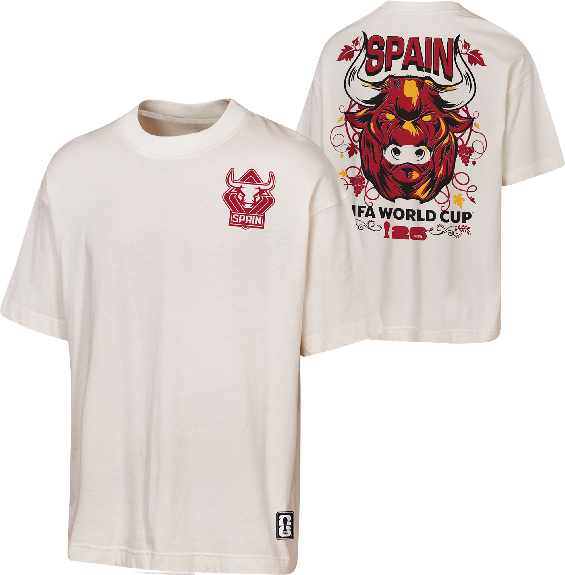 Outerstuff Adult Spain Off White National Anthem T-Shirt