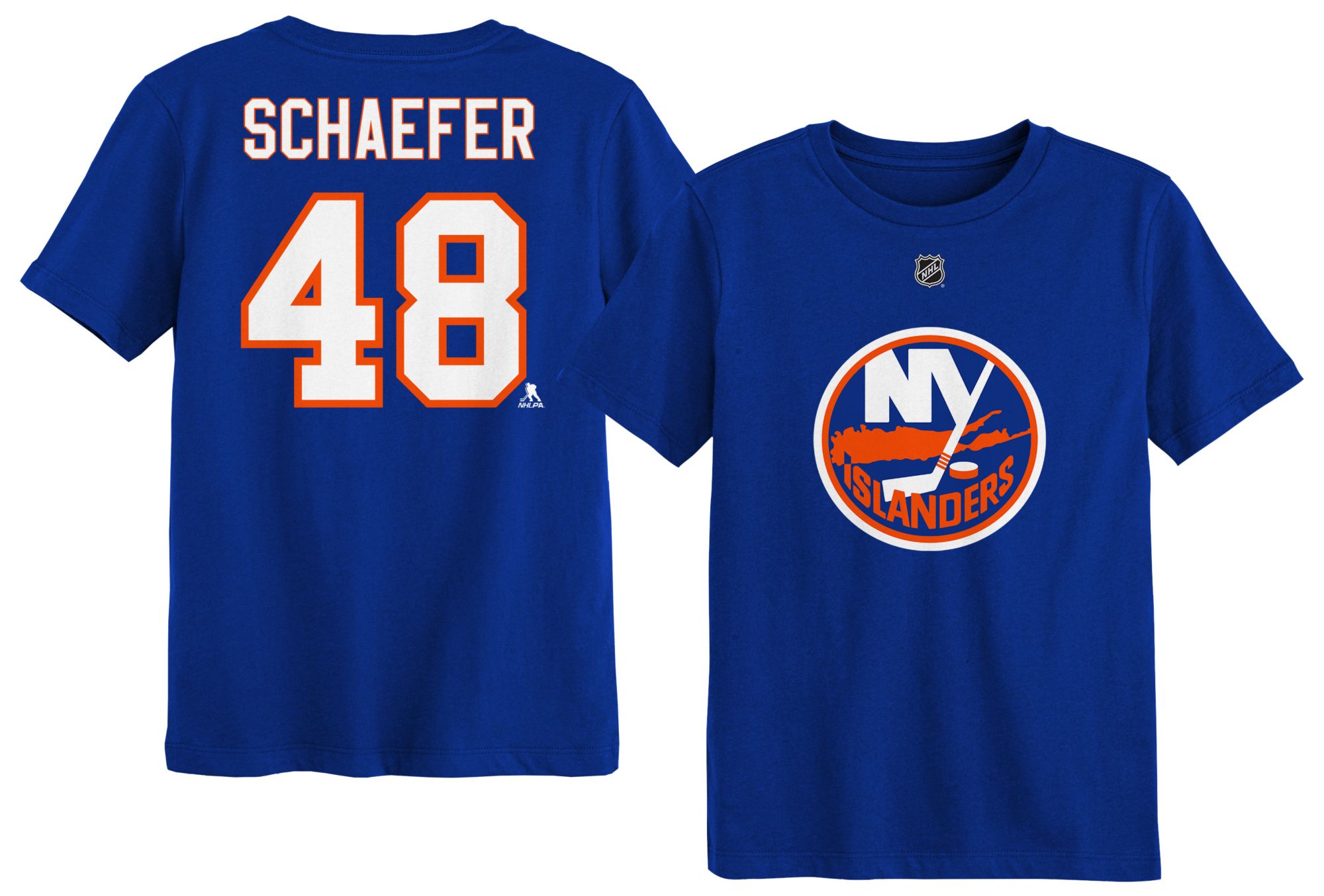 NHL Boys' New York Islanders Matthew Schaefer #48 Rush Blue T-Shirt