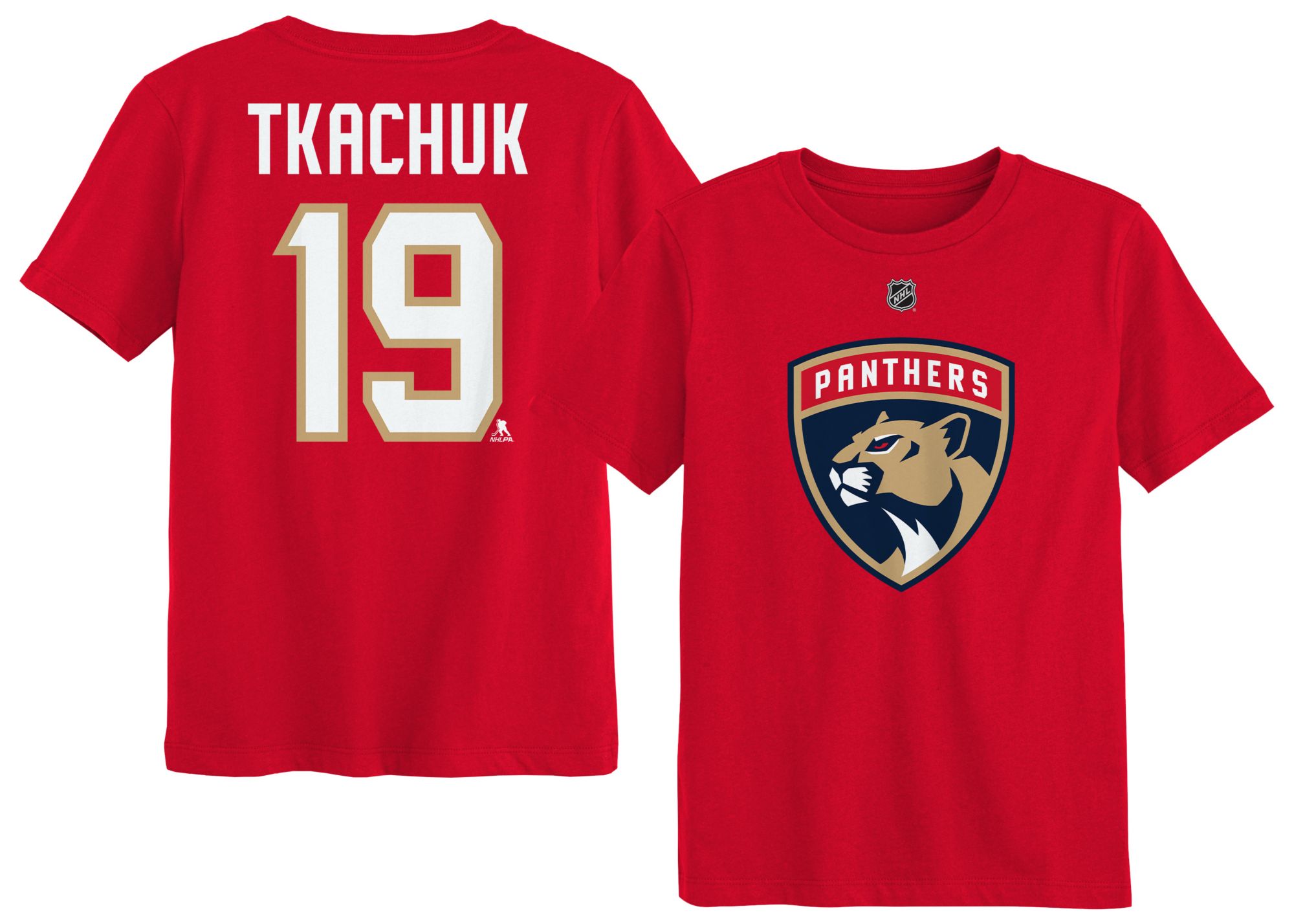NHL Boys' Florida Panthers Matthew Tkachuk #19 University Red T-Shirt