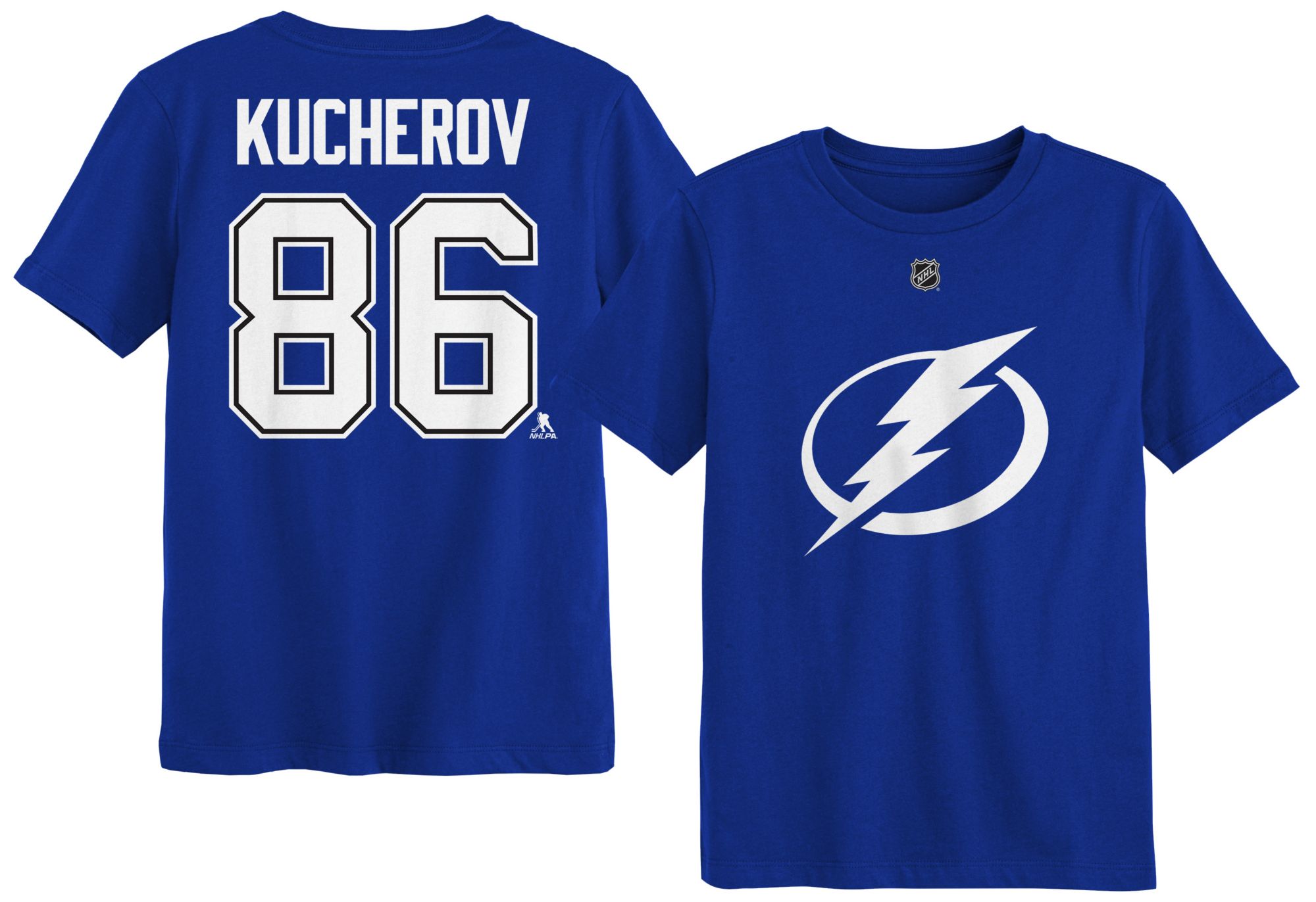 NHL Boys' Tampa Bay Lightning Nikita Kucherov #86 Rush Blue T-Shirt