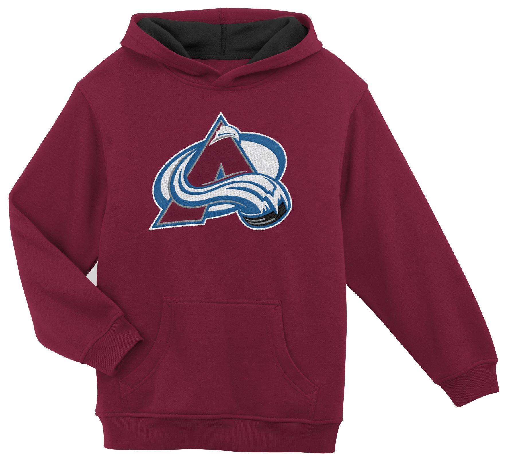 NHL Team Apparel Boys' Colorado Avalanche Maroon Primary Home Pullover Hoodie
