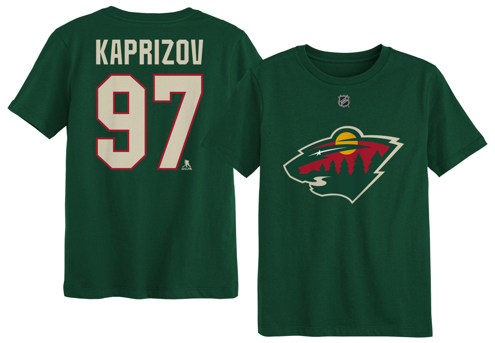 NHL Boys' Minnesota Wild Kirill Kaprizov #97 Fir T-Shirt