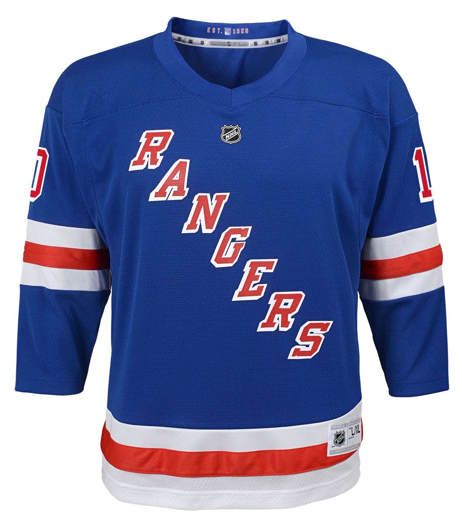 NHL Team Apparel Boys' New York Rangers Blue JT Miller #10 Jersey