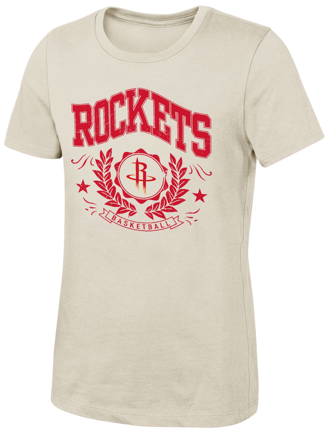 NBA Girls' Houston Rockets Off White  T-Shirt