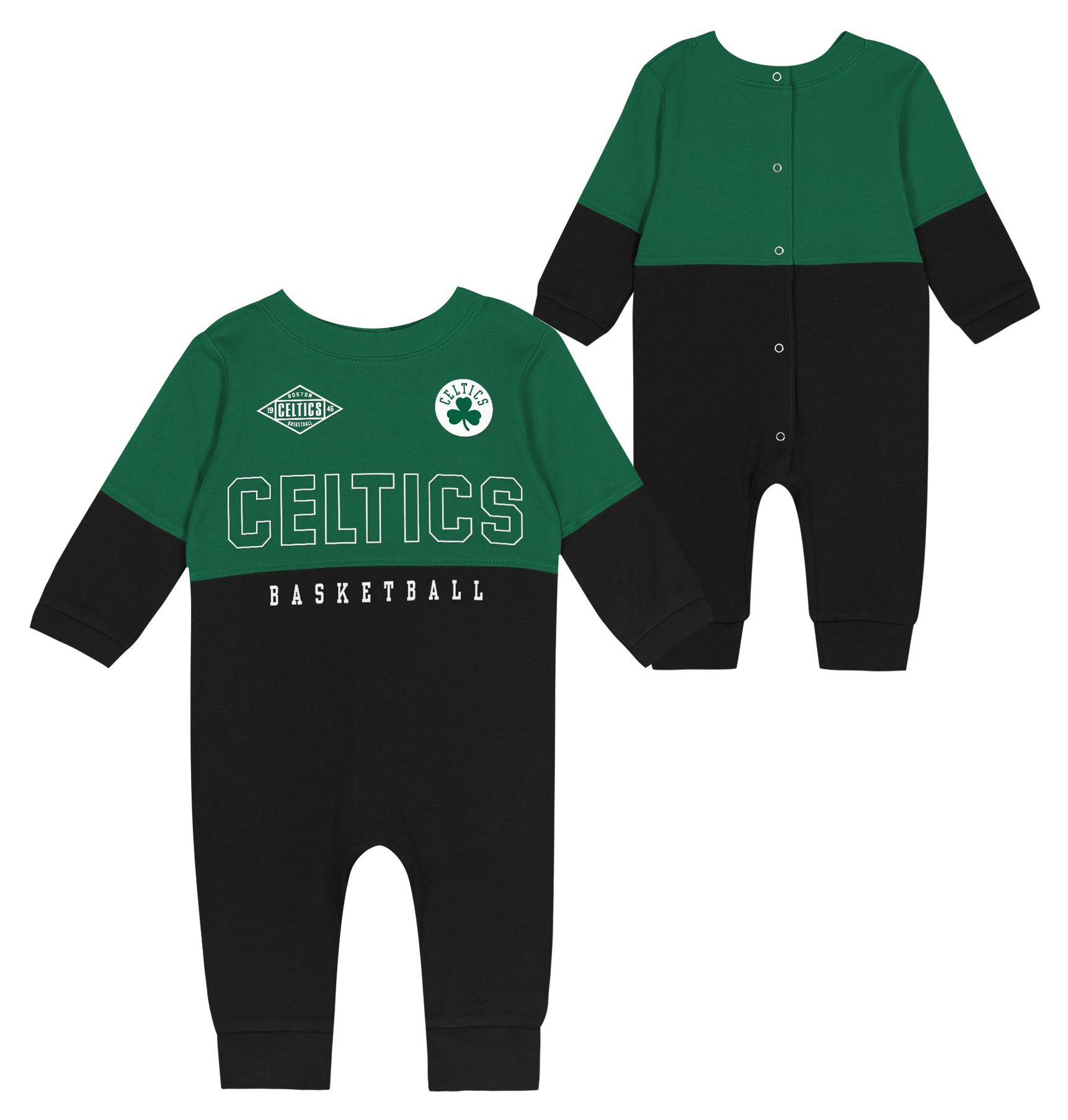 NBA Infant Boston Celtics 3-Piece Creeper Set, Boys', 24M, Green