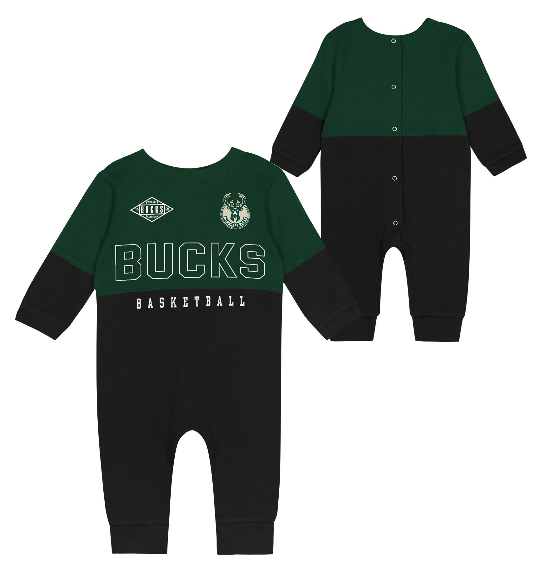 NBA Infant Milwaukee Bucks 3-Piece Creeper Set