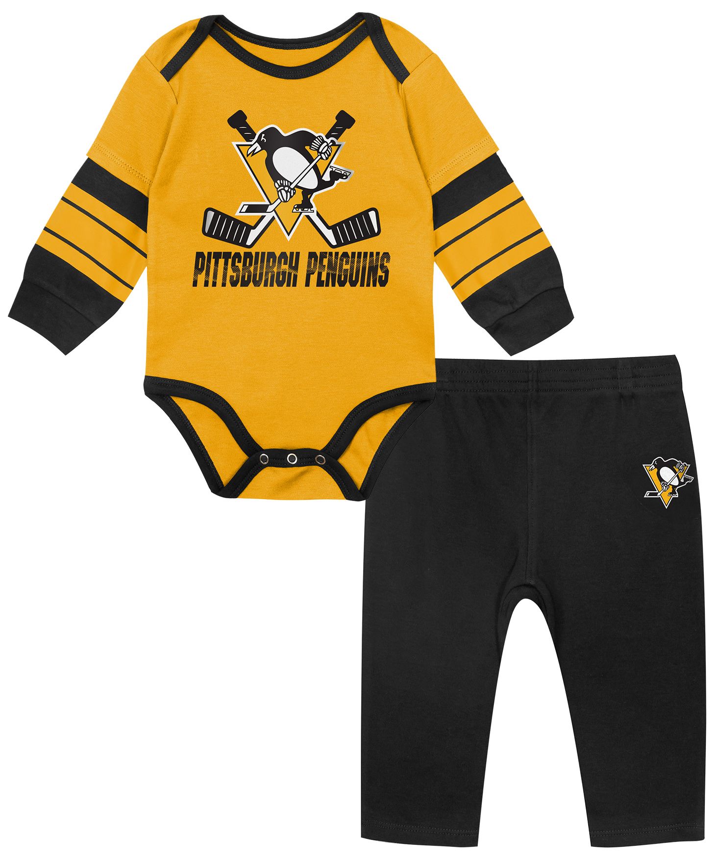 NHL Infant Pittsburgh Penguins Little Sniper Apparel Set