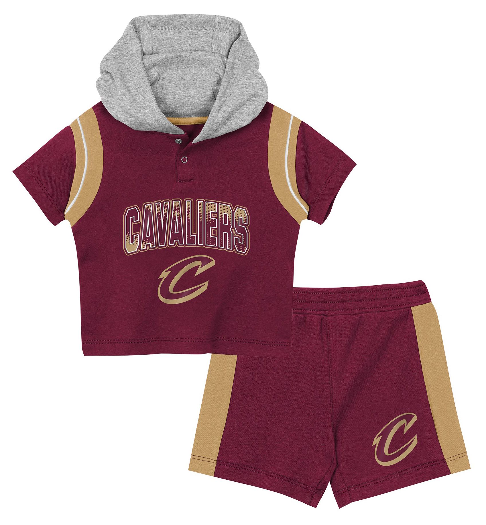 NBA Infant Cleveland Cavaliers 3-Piece Creeper Set, Boys', 24M, Red