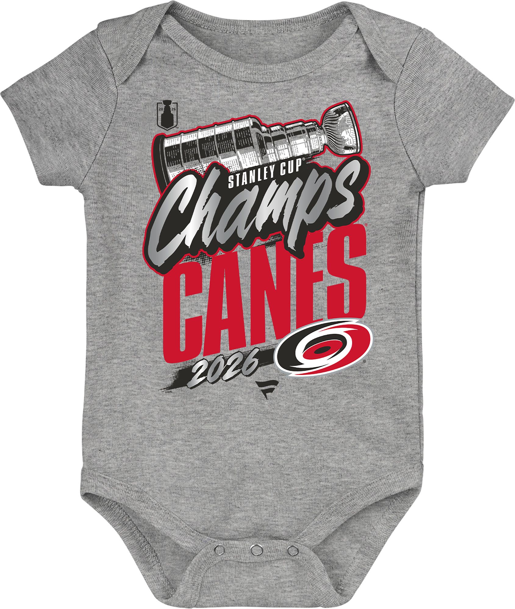 NHL Infant Carolina Hurricanes 2026 Stanley Cup Champions Locker Room Onesie