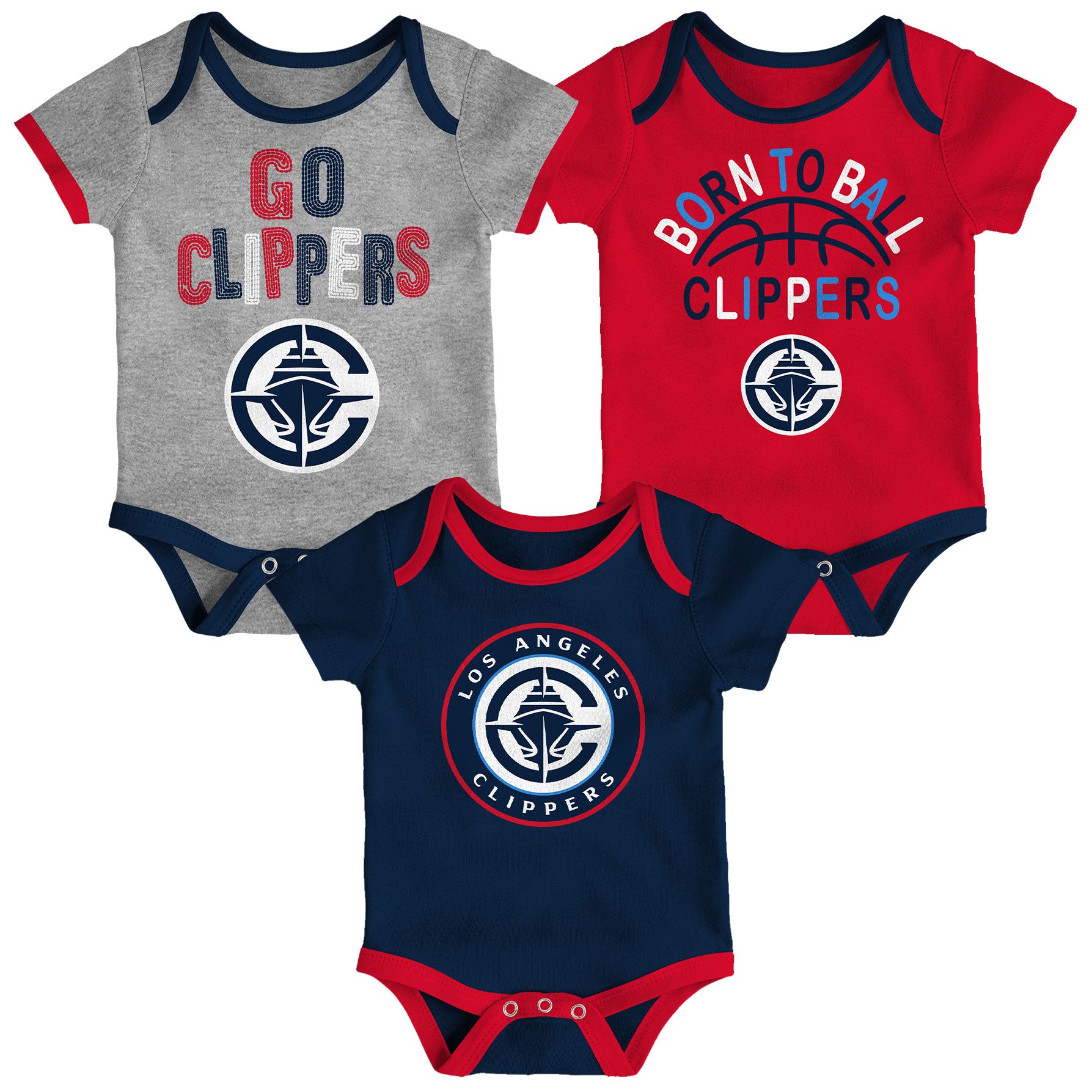 NBA Infant Los Angeles Clippers 3-Piece Creeper Set