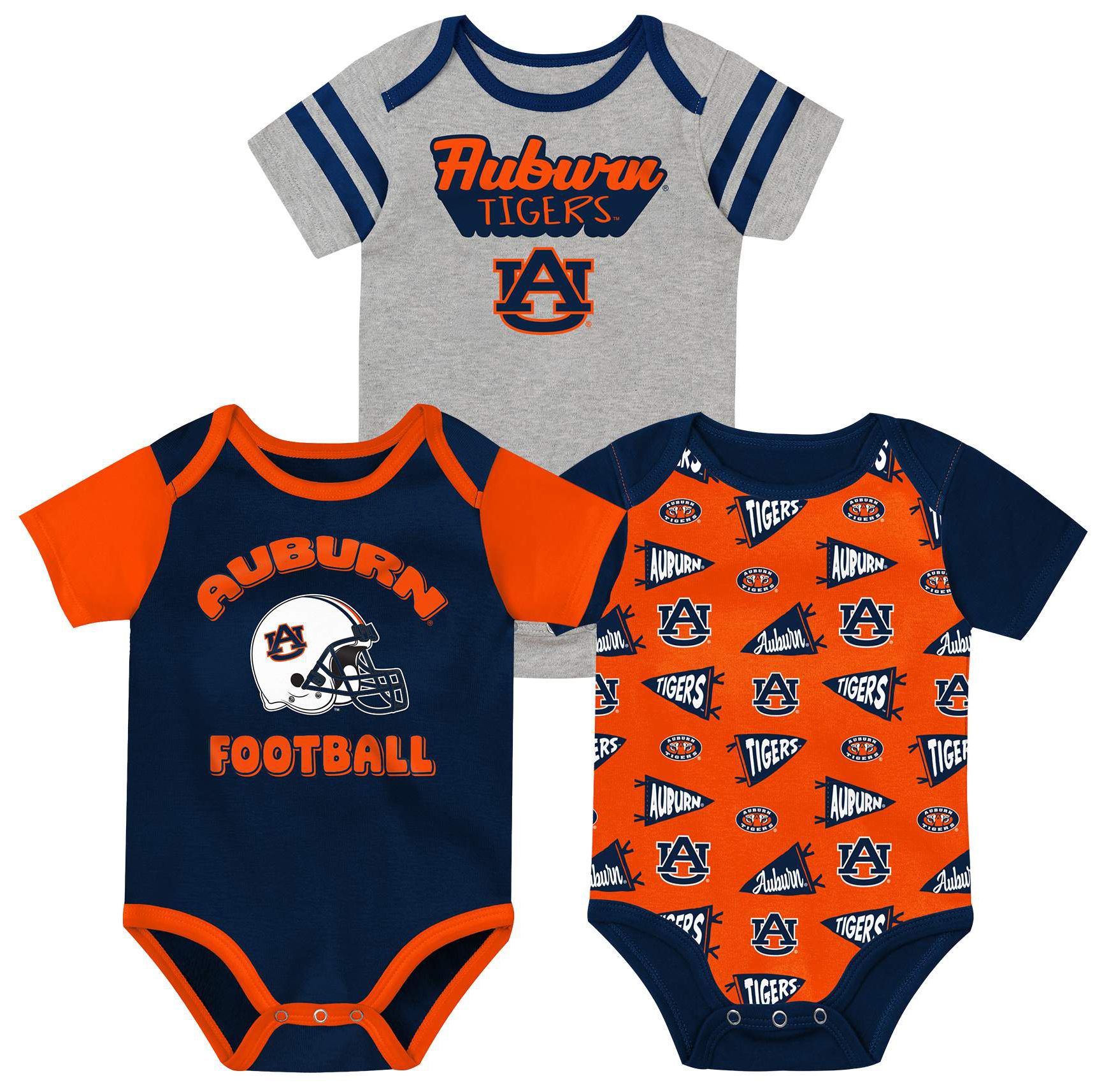 NCAA Infant Auburn Tigers Navy Star Player Set