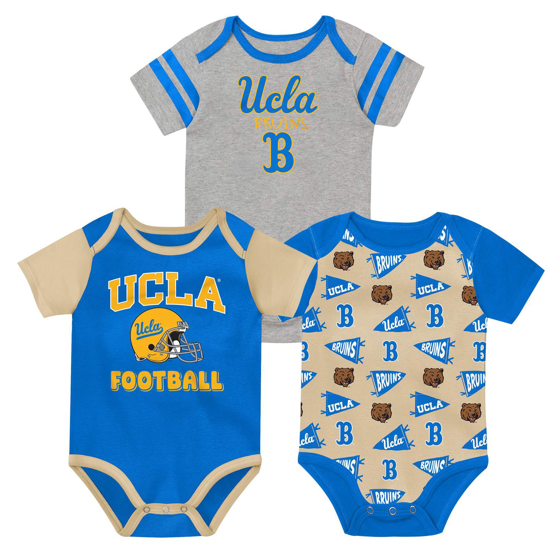 NCAA Infant UCLA Bruins Blue Star Player Set