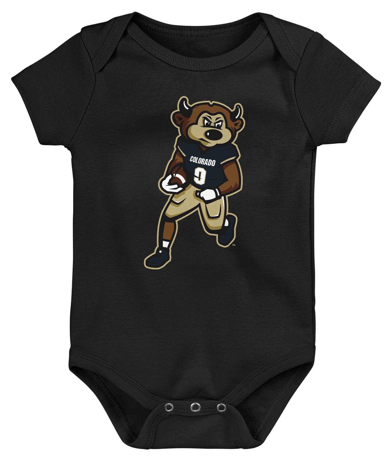 NCAA Infant Colorado Buffaloes Black Mascot Creeper